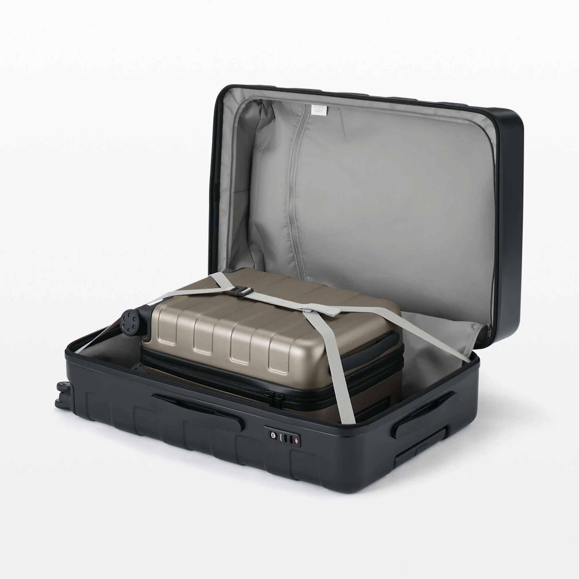 Adjustable Handle Hard Shell Suitcase 75L - Khaki Green | Check-In - Image 20