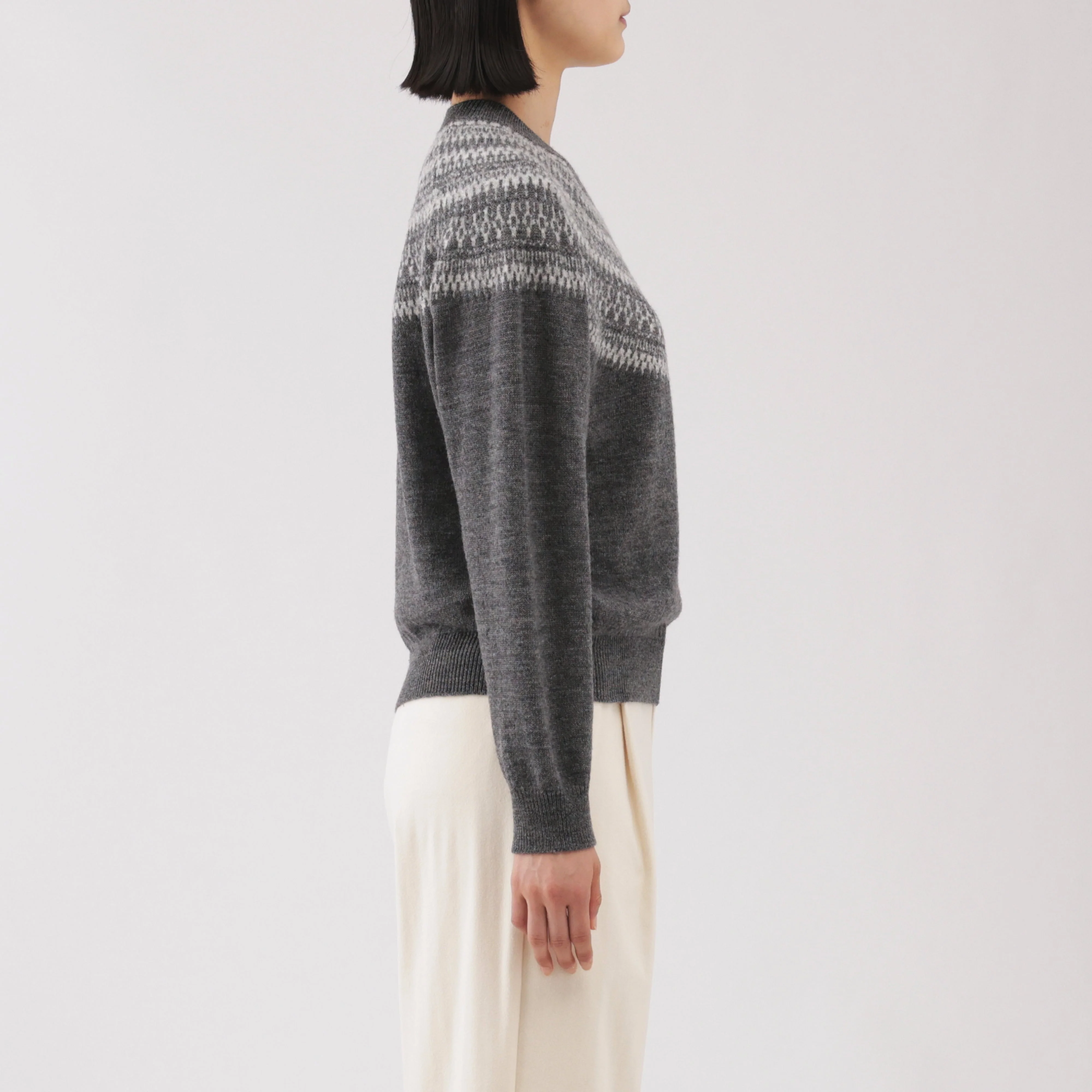 Andes Wool Blend Jacquard Sweater - Image 5