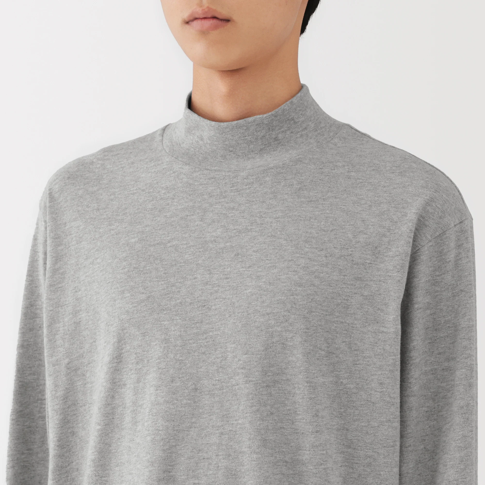 Brushed High Neck T-Shirt - Image 8