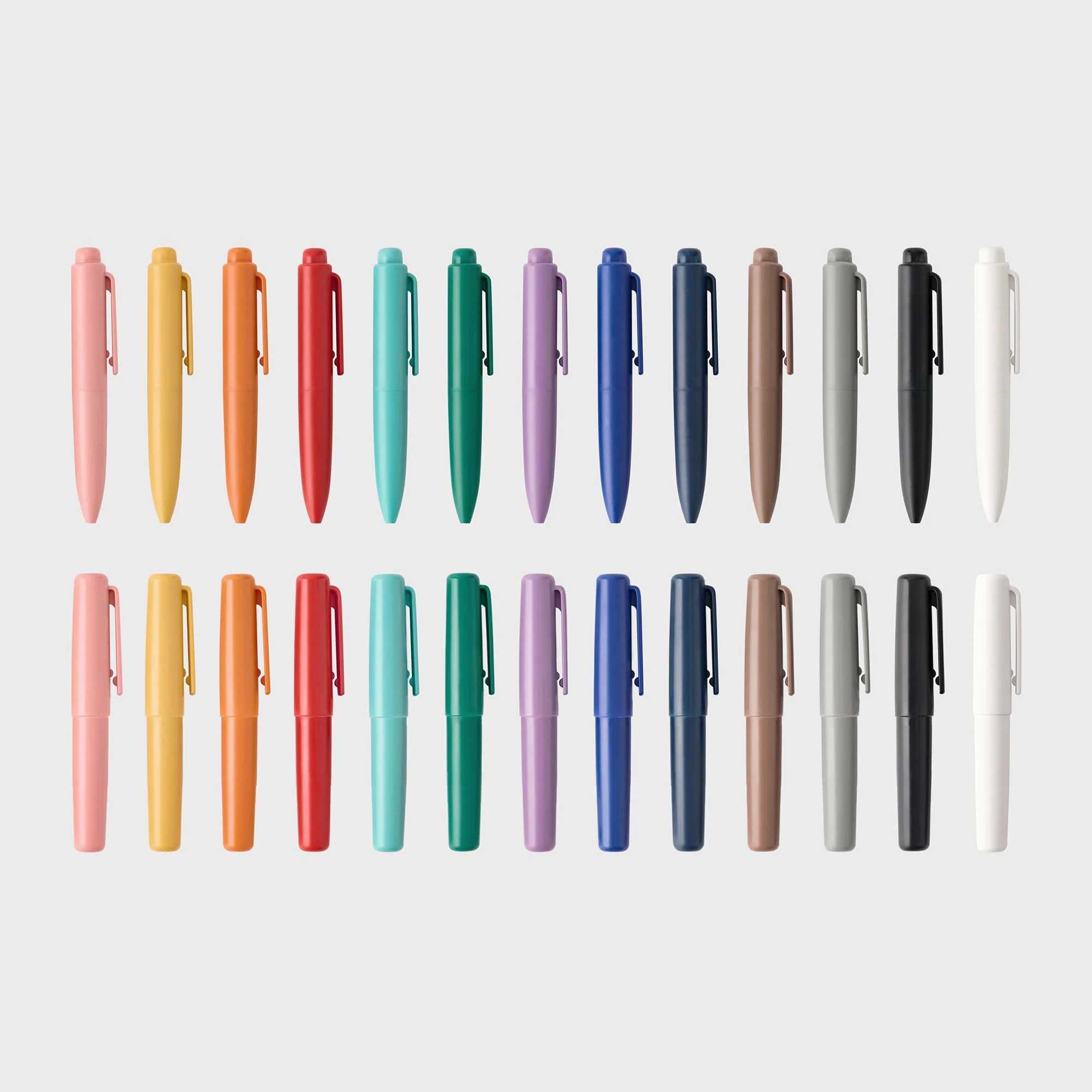 Compact Gel Ink Ballpoint Pen Knock Type 0.5 mm - Blue - Image 10