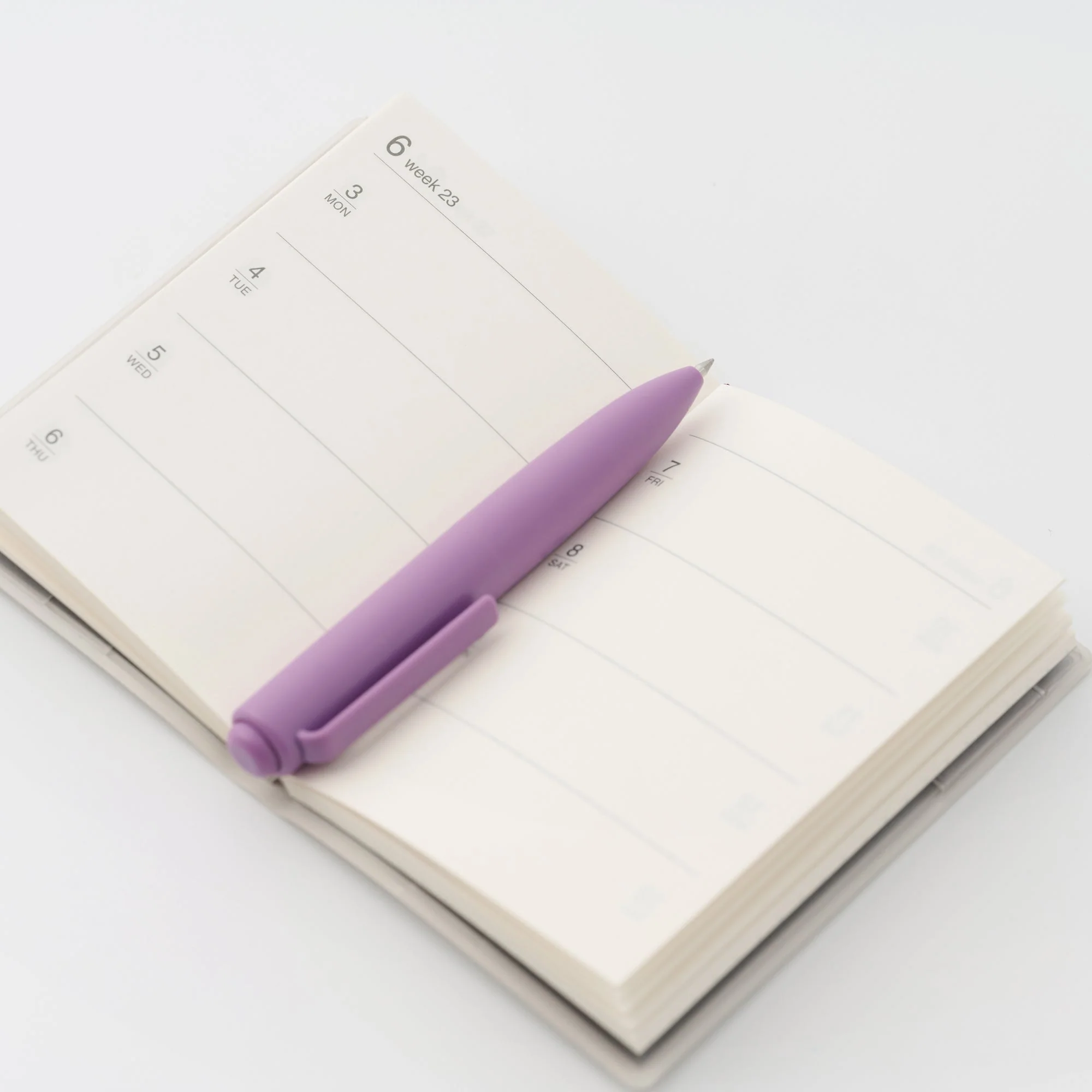Compact Gel Ink Ballpoint Pen Knock Type 0.5 mm - Brown - Image 5