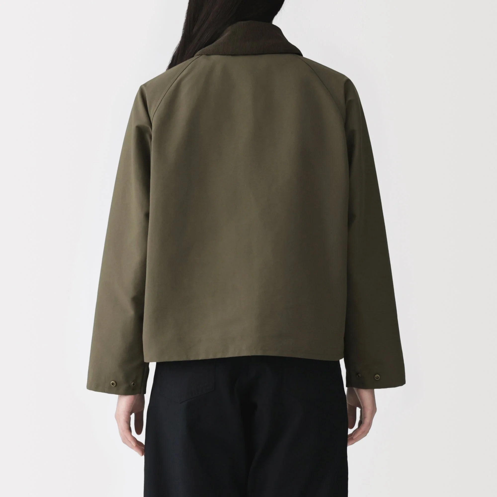 Corduroy Collar Short Blouson - Image 6