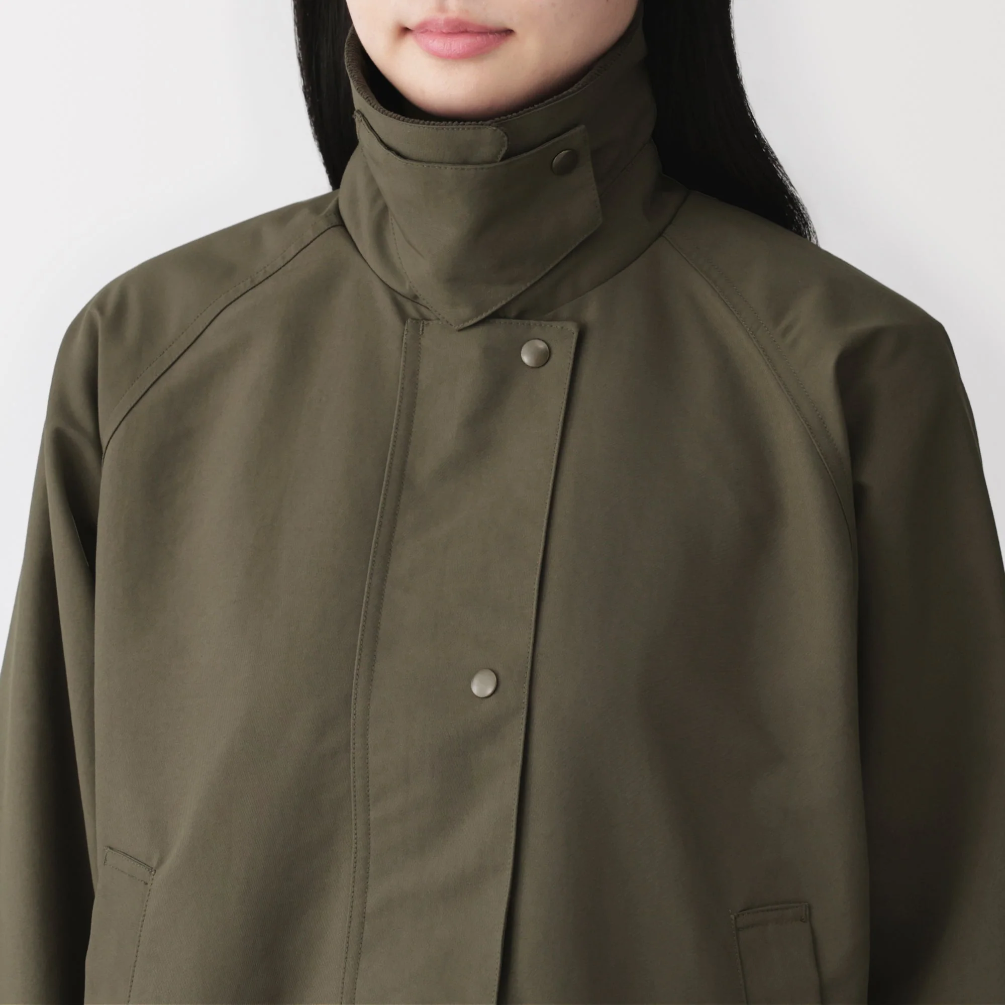 Corduroy Collar Short Blouson - Image 8