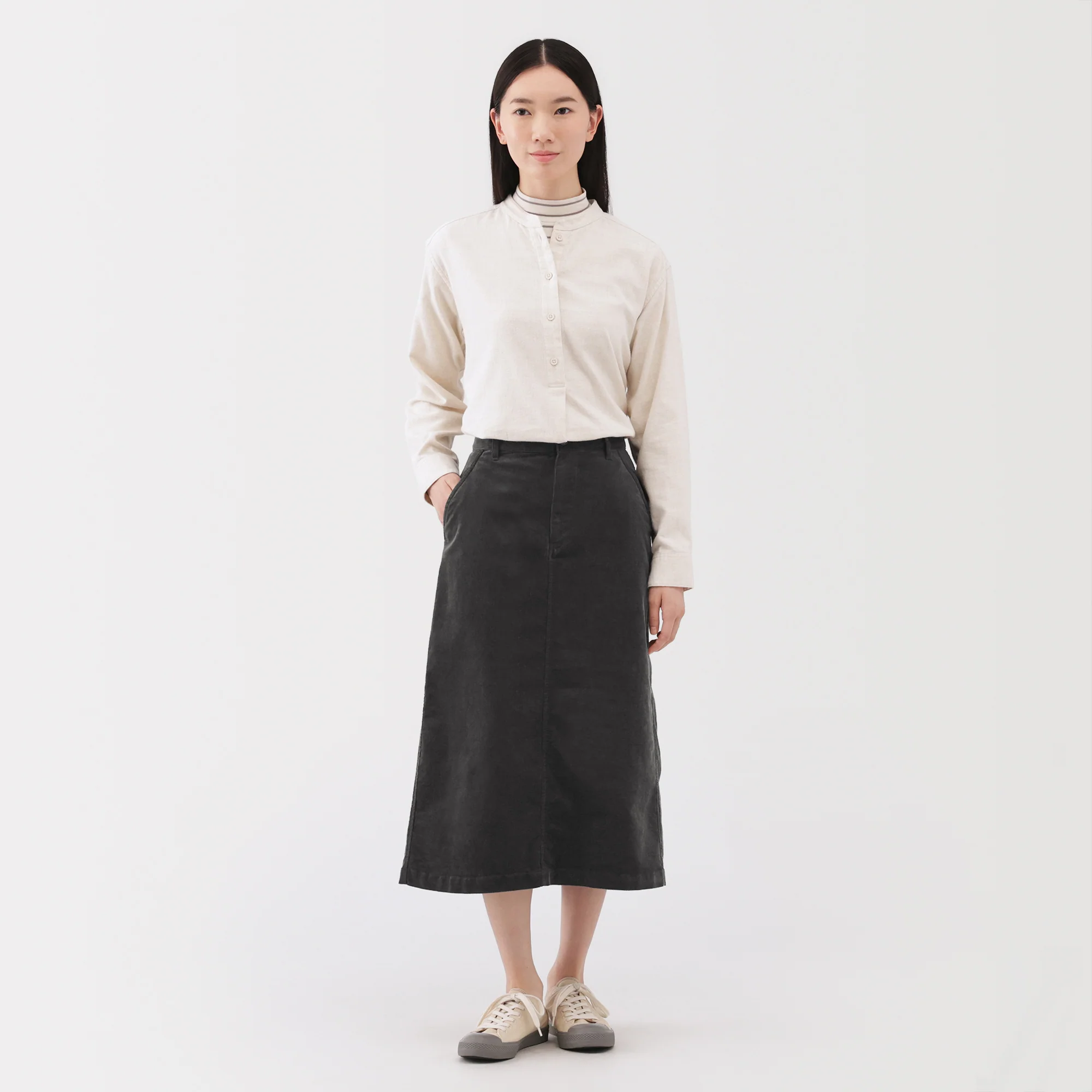 Corduroy Pencil Skirt