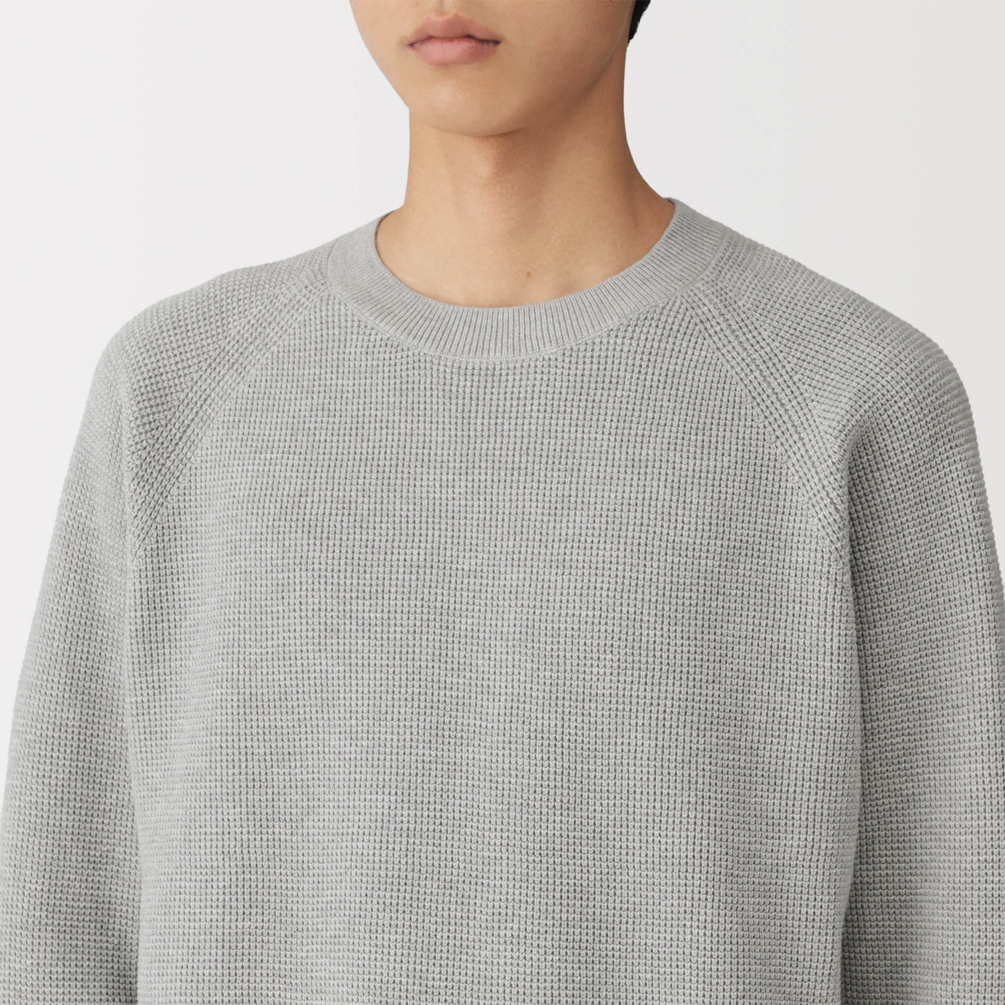 Cotton Blend Waffle Sweater - Image 21