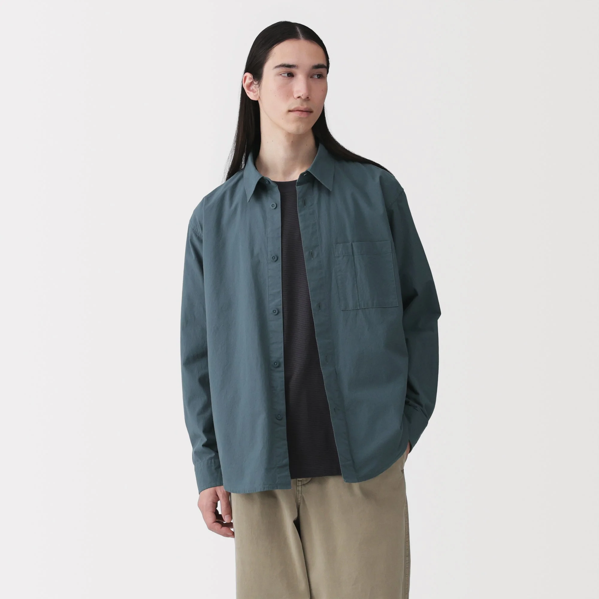 Cotton Broadcloth Overshirt