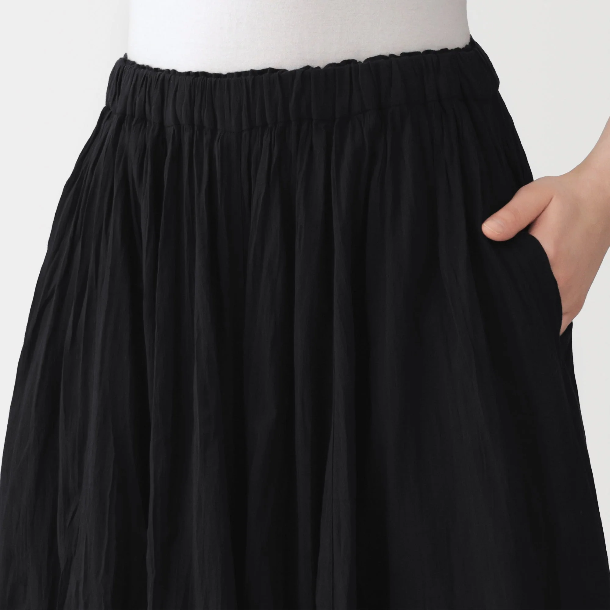 Cotton Crepe Skirt Pants - Image 41