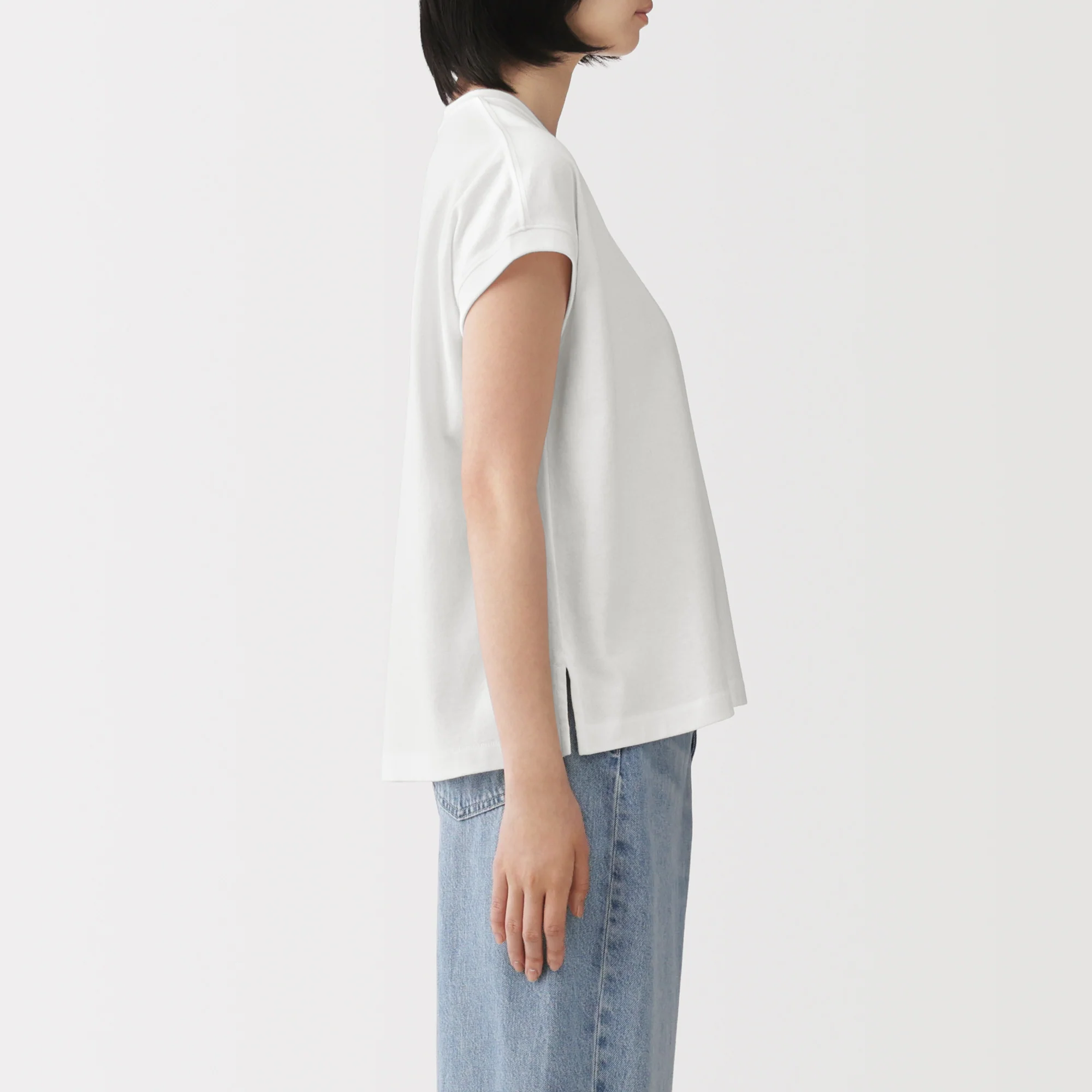 Cotton Jersey French Sleeve T-Shirt - Image 39