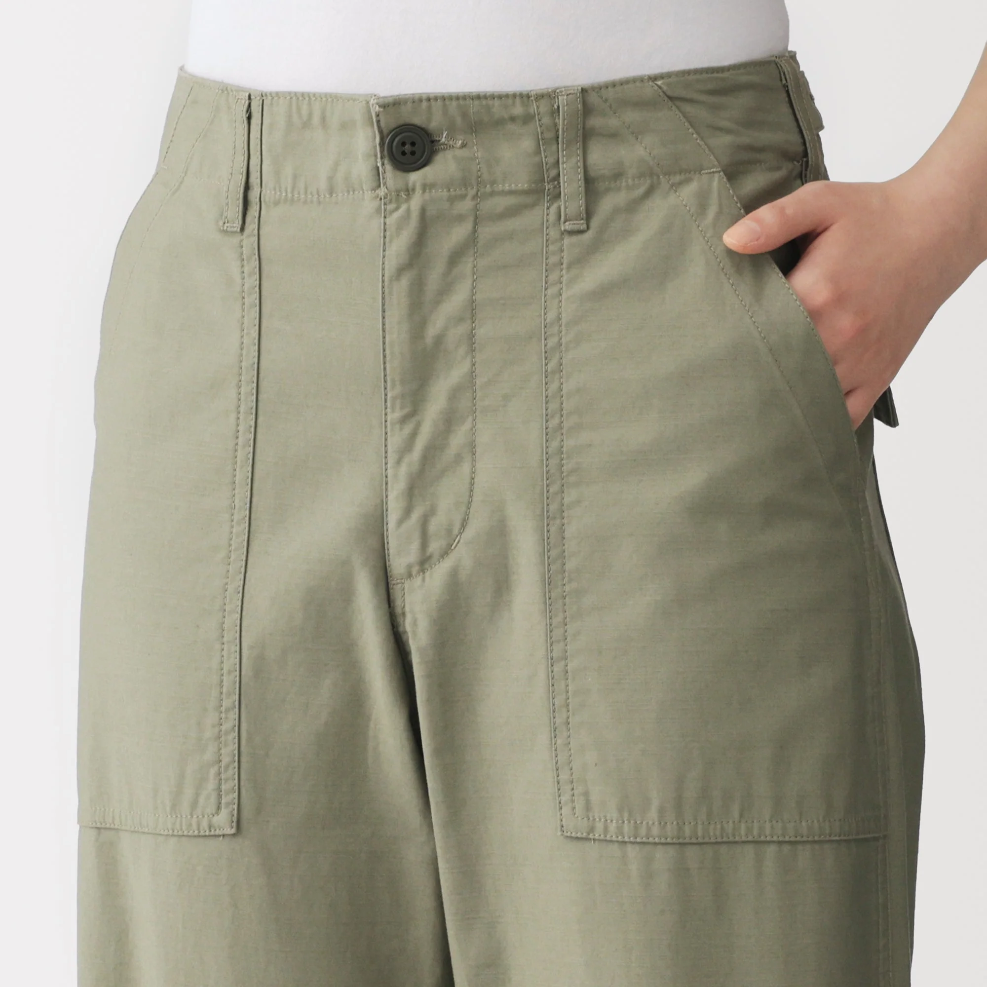 Cotton Satin Baker Pants - Image 17