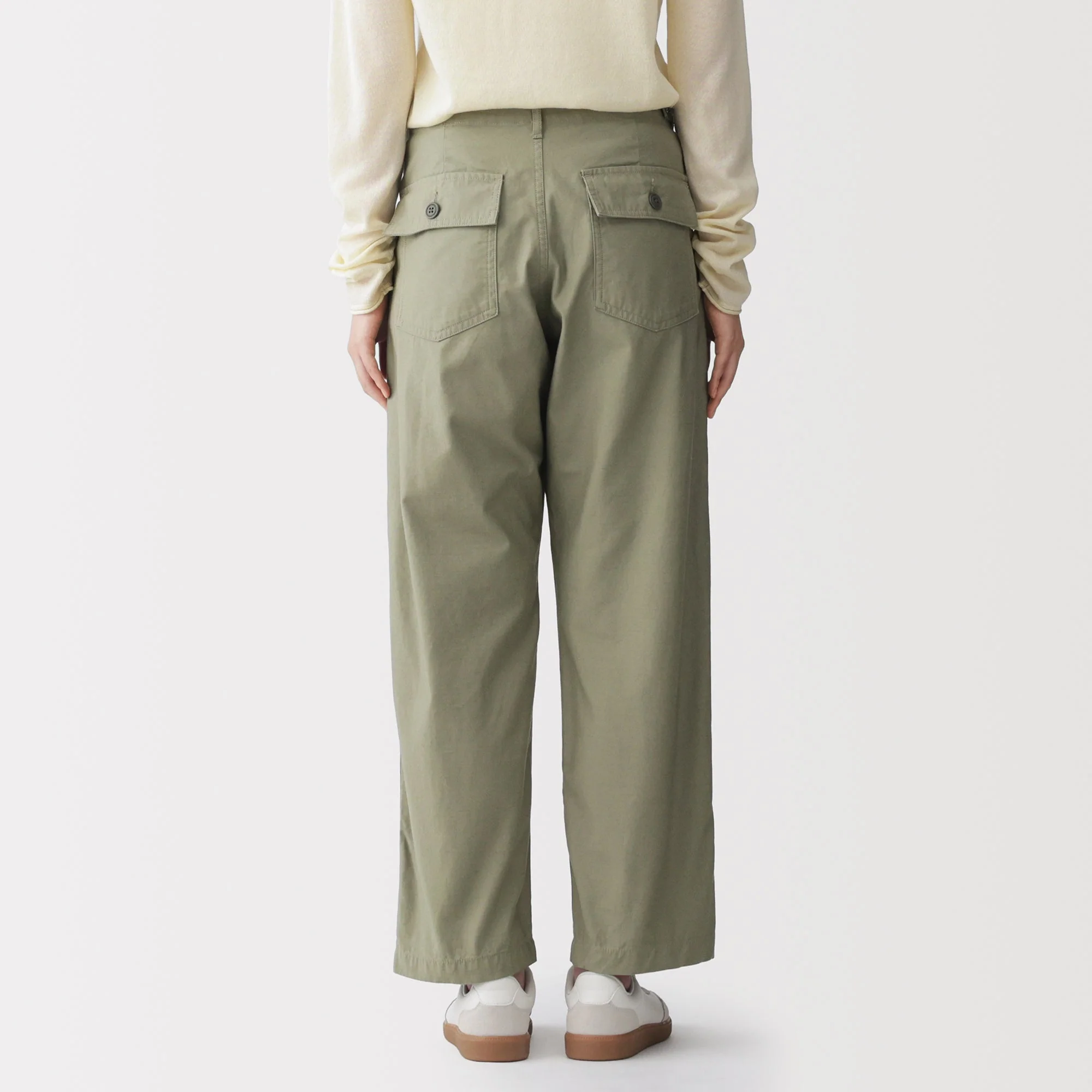 Cotton Satin Baker Pants - Image 26