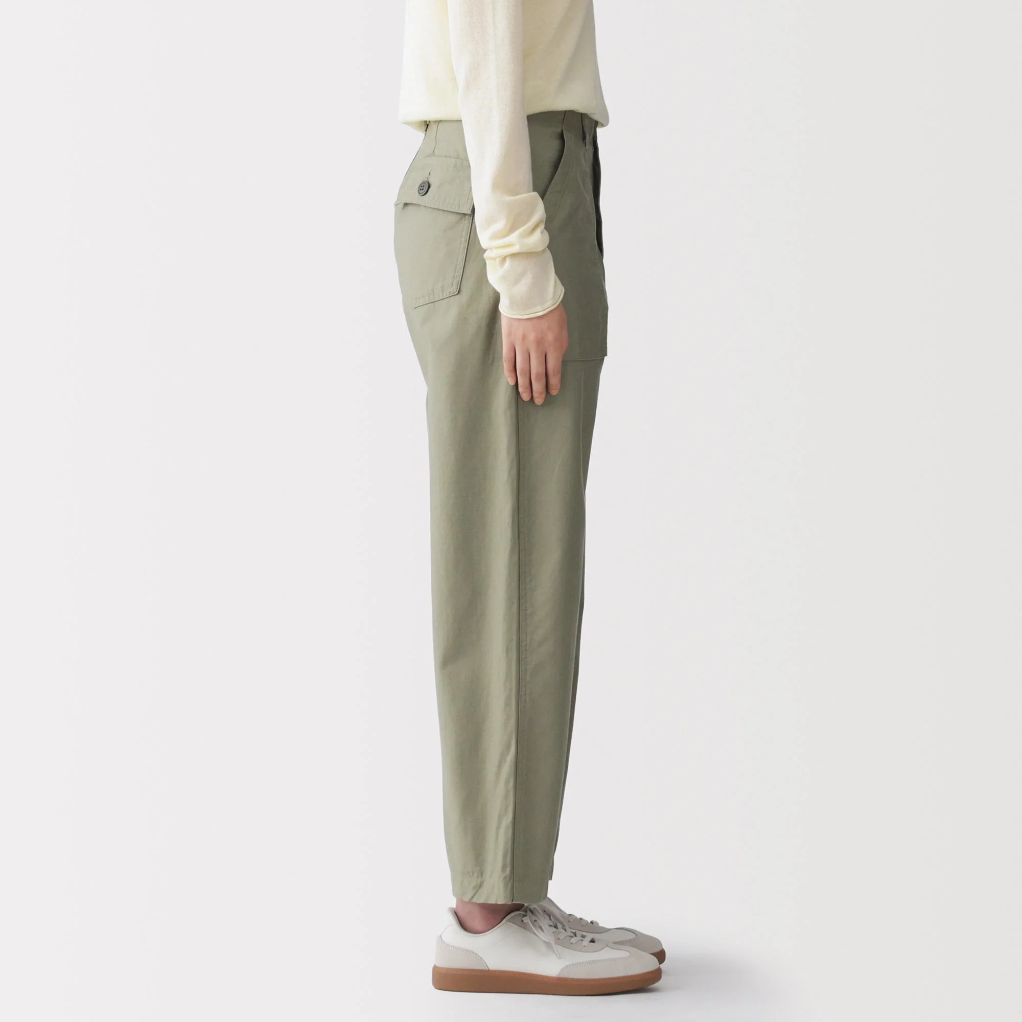 Cotton Satin Baker Pants - Image 35