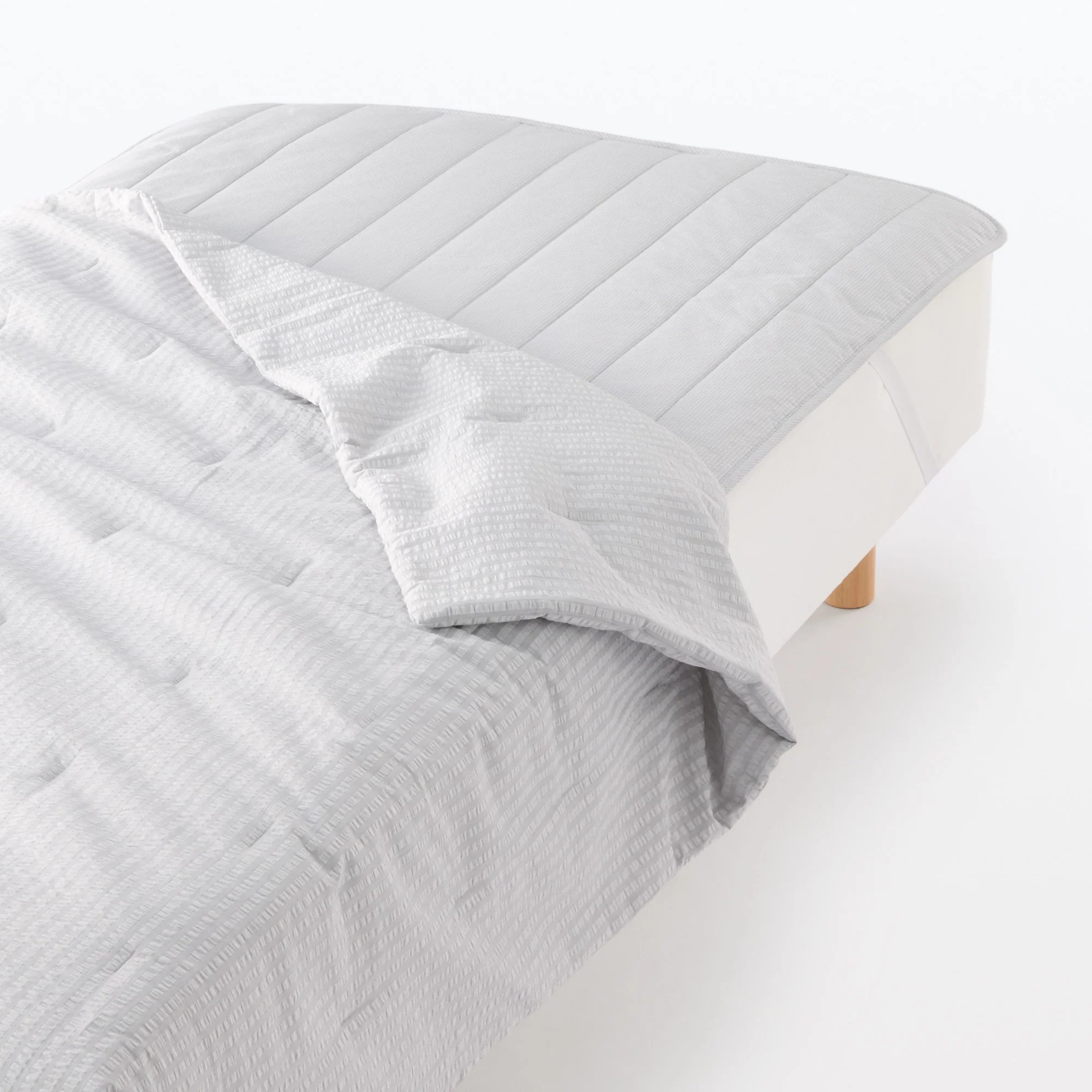 Cotton Seersucker Quilted Pad - King - Image 2