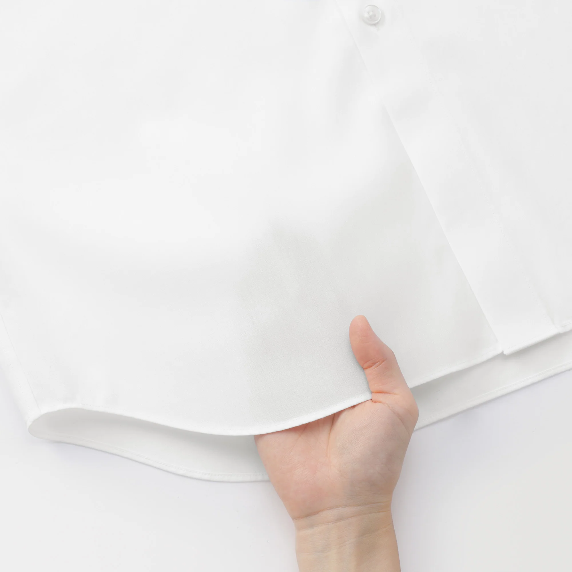 Cotton Semi-Spread Collar Shirt - Image 19