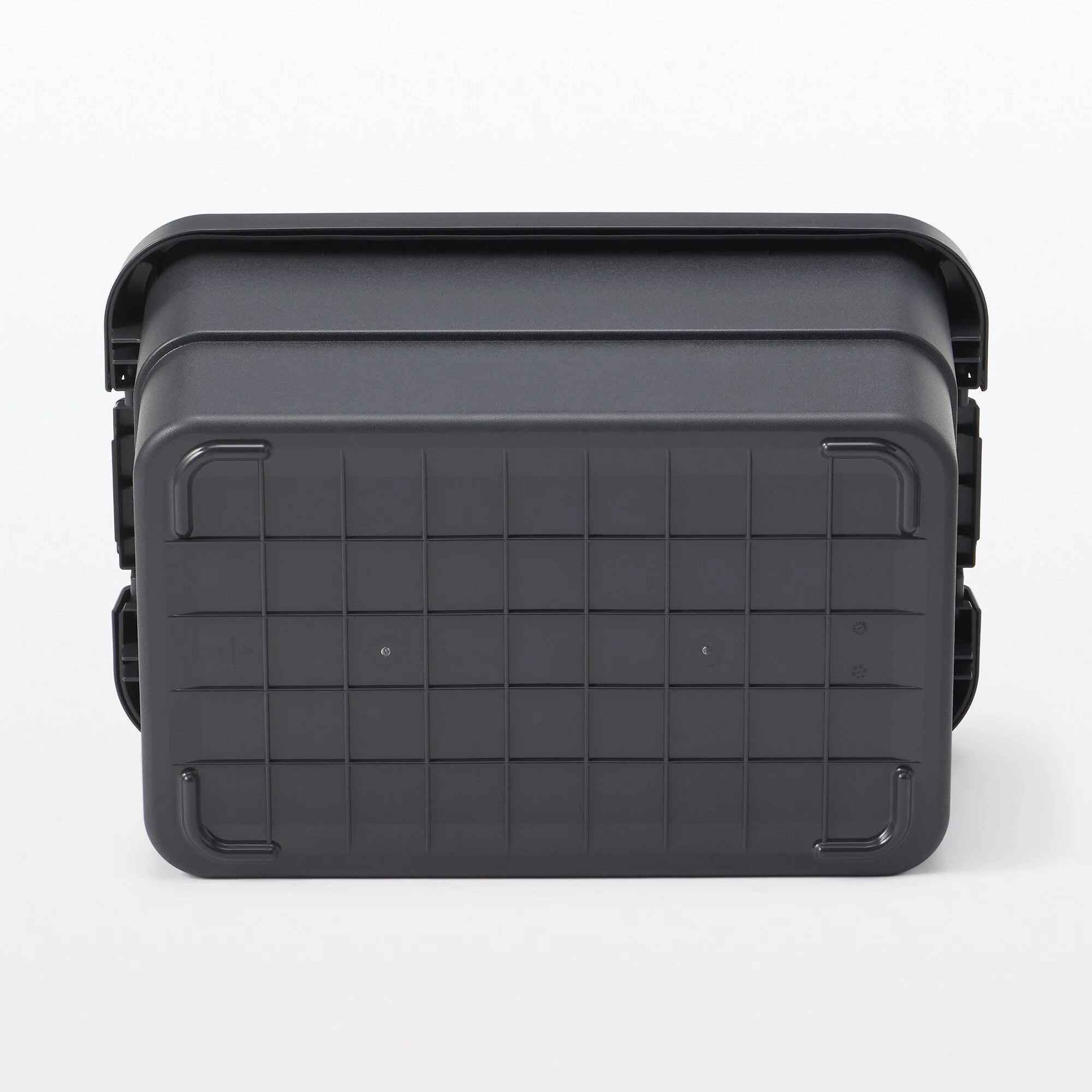 Heavy Duty Polypropylene Storage Box - Dark Gray - Large 13.2 gal - Image 5