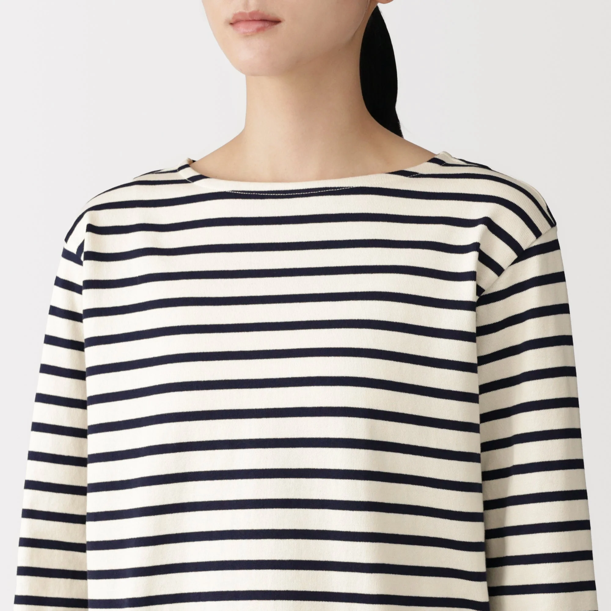 Heavyweight Cotton Boatneck T-Shirt - Image 34