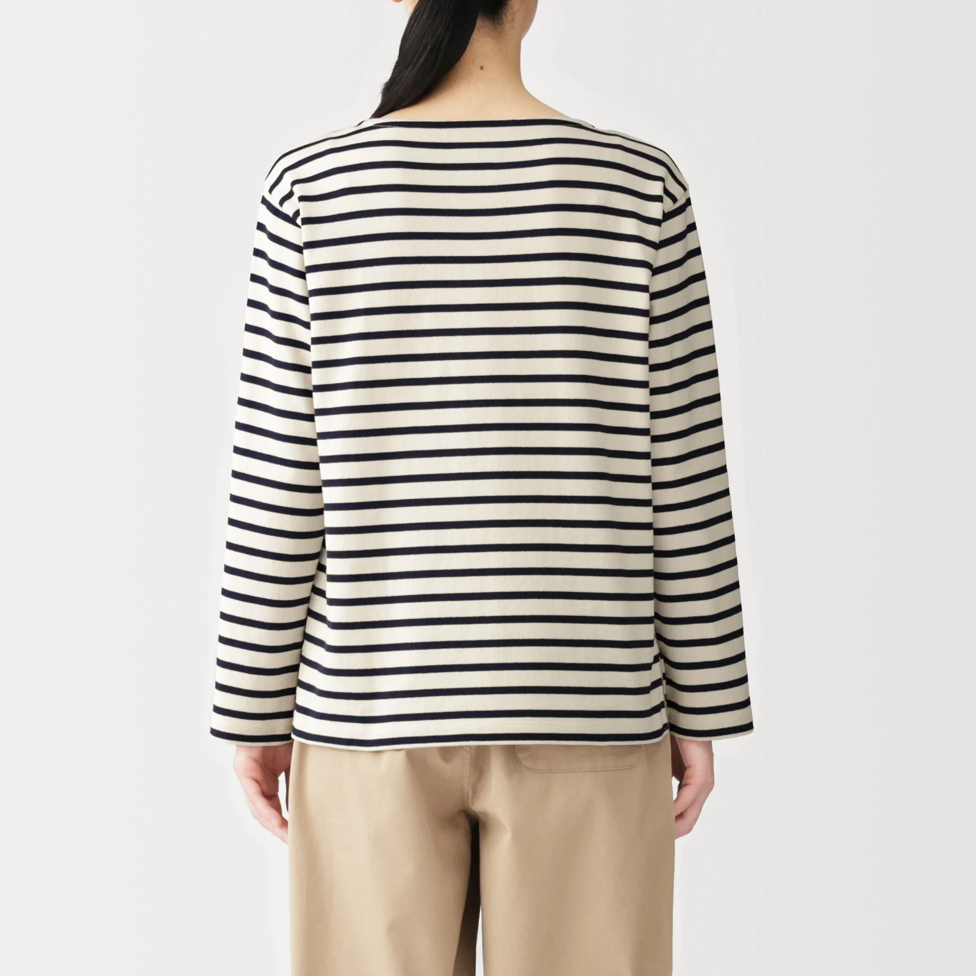 Heavyweight Cotton Boatneck T-Shirt - Image 6