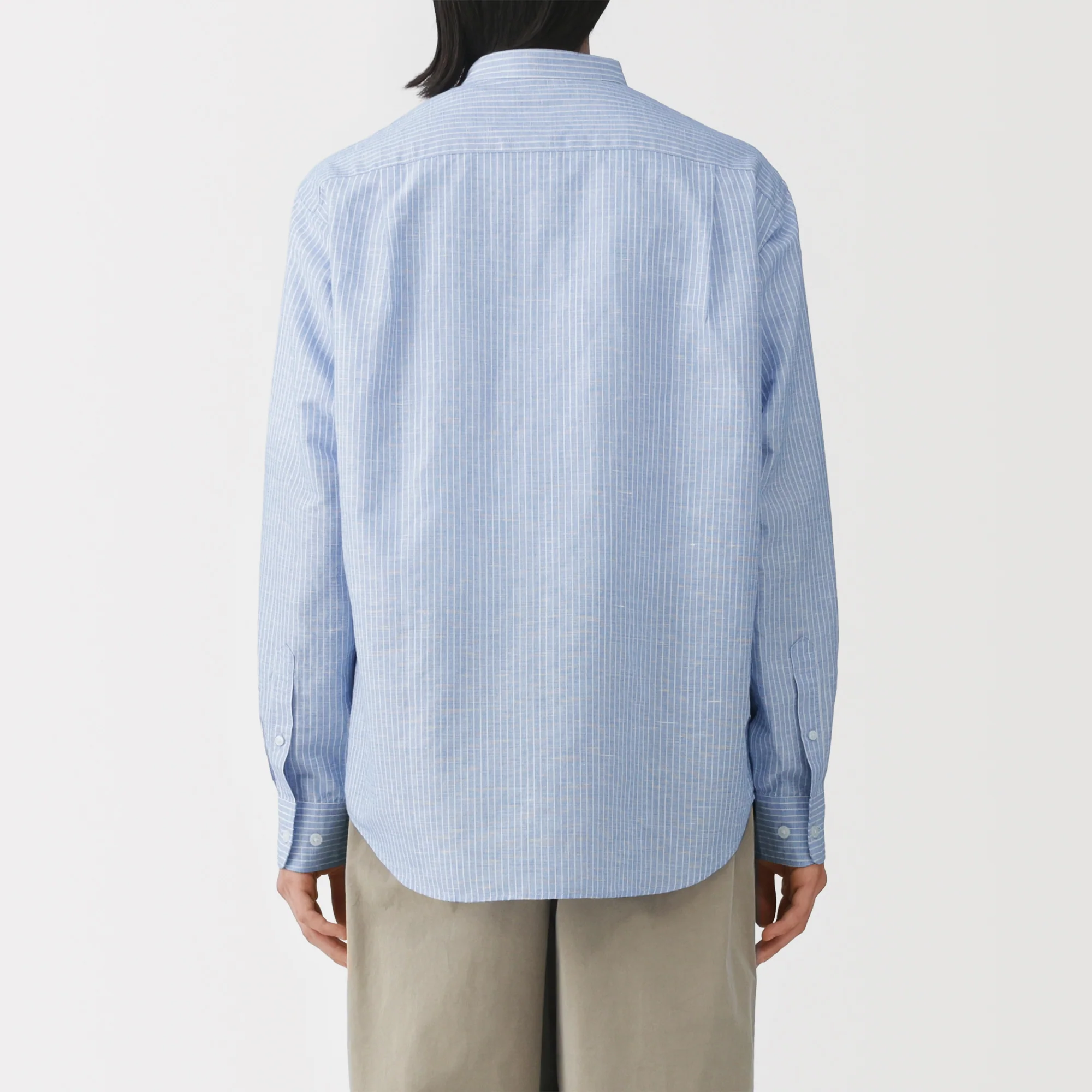 Hemp Cotton Stand Collar Shirt - Image 15