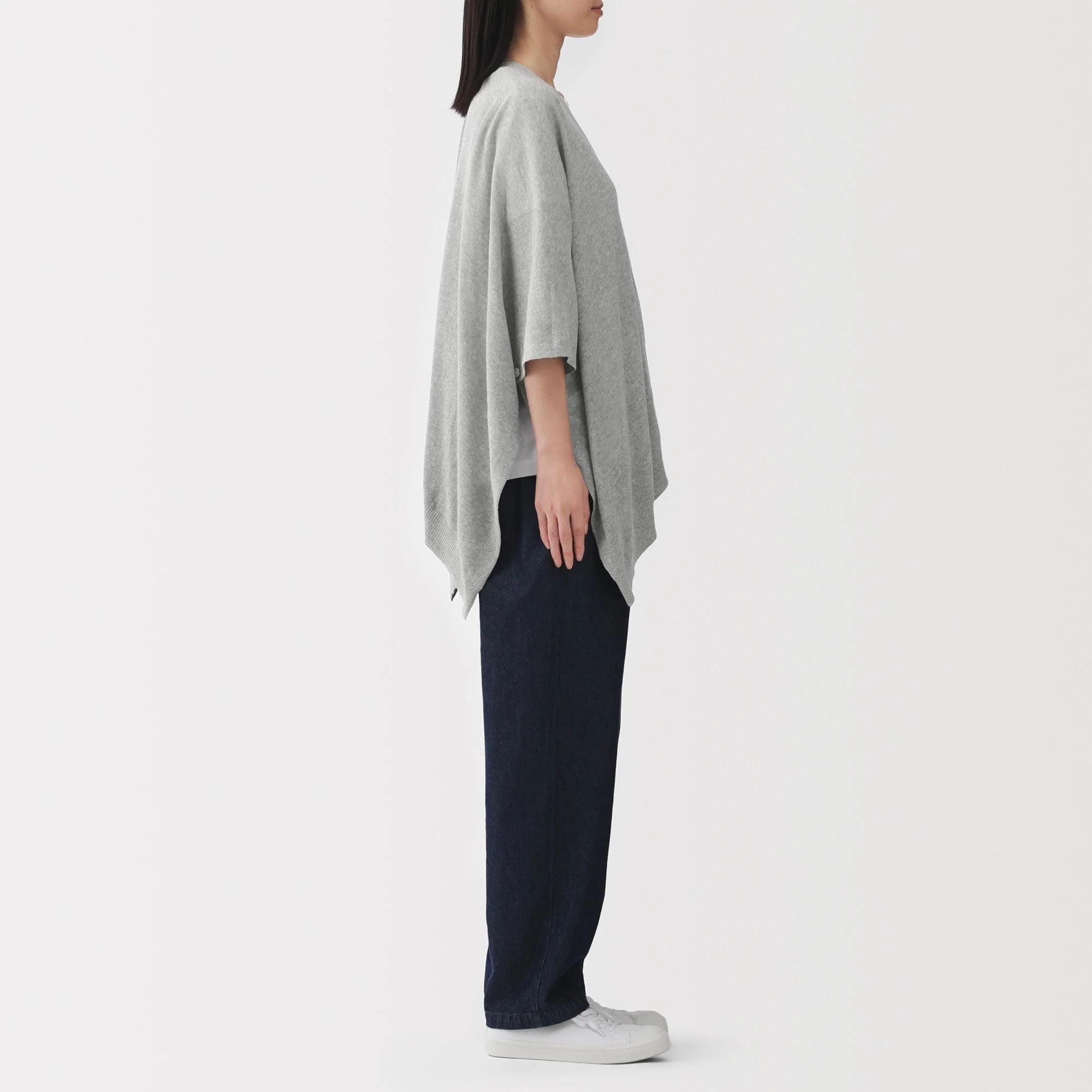 High-Twist Cotton Buttoned Bolero - Image 6