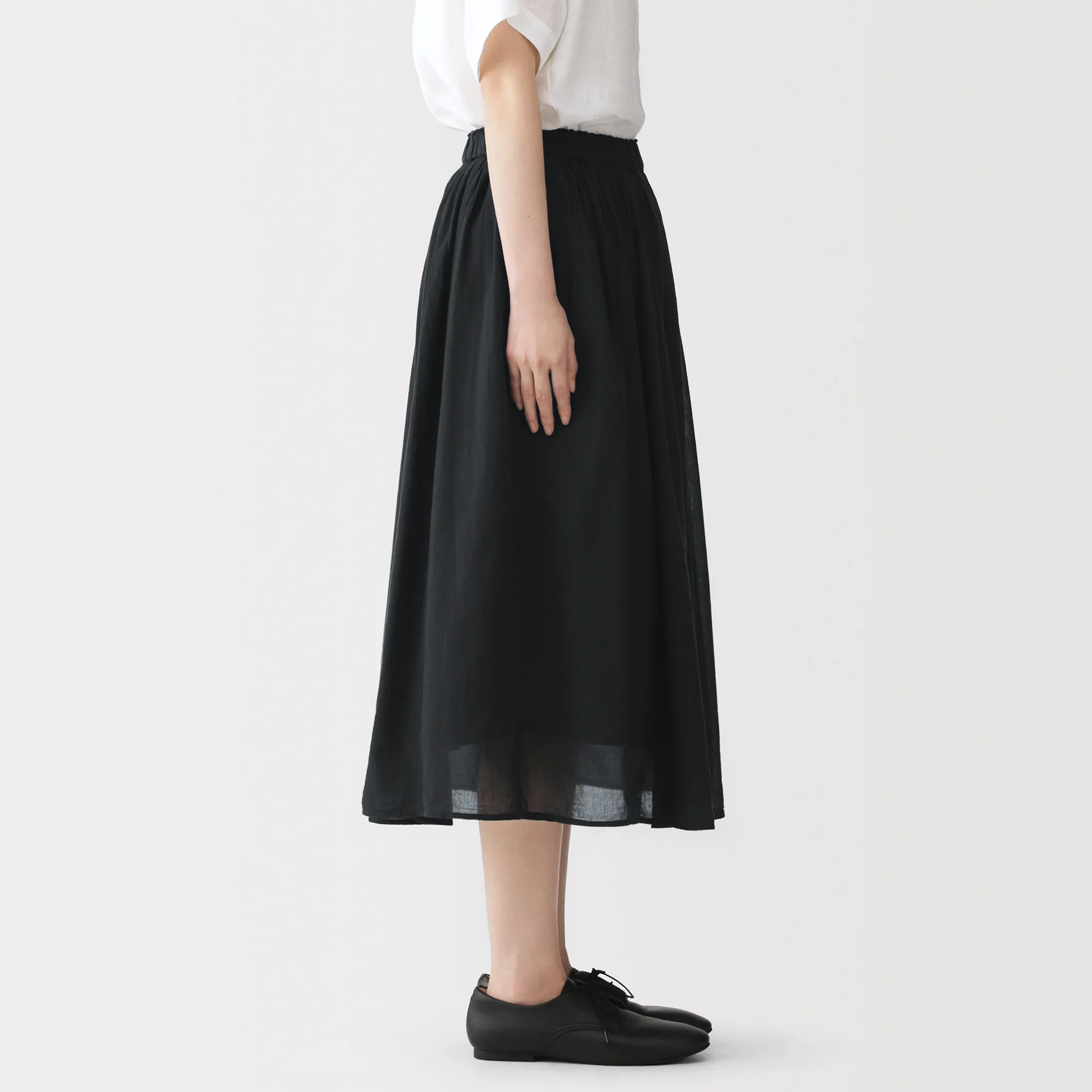 High-Twist Cotton Gathered Skirt - Image 35