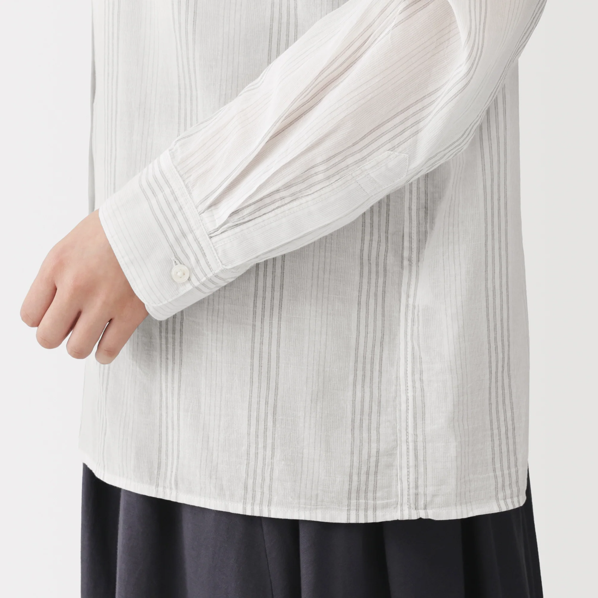 High-Twist Cotton Sheer Shirt - Image 32