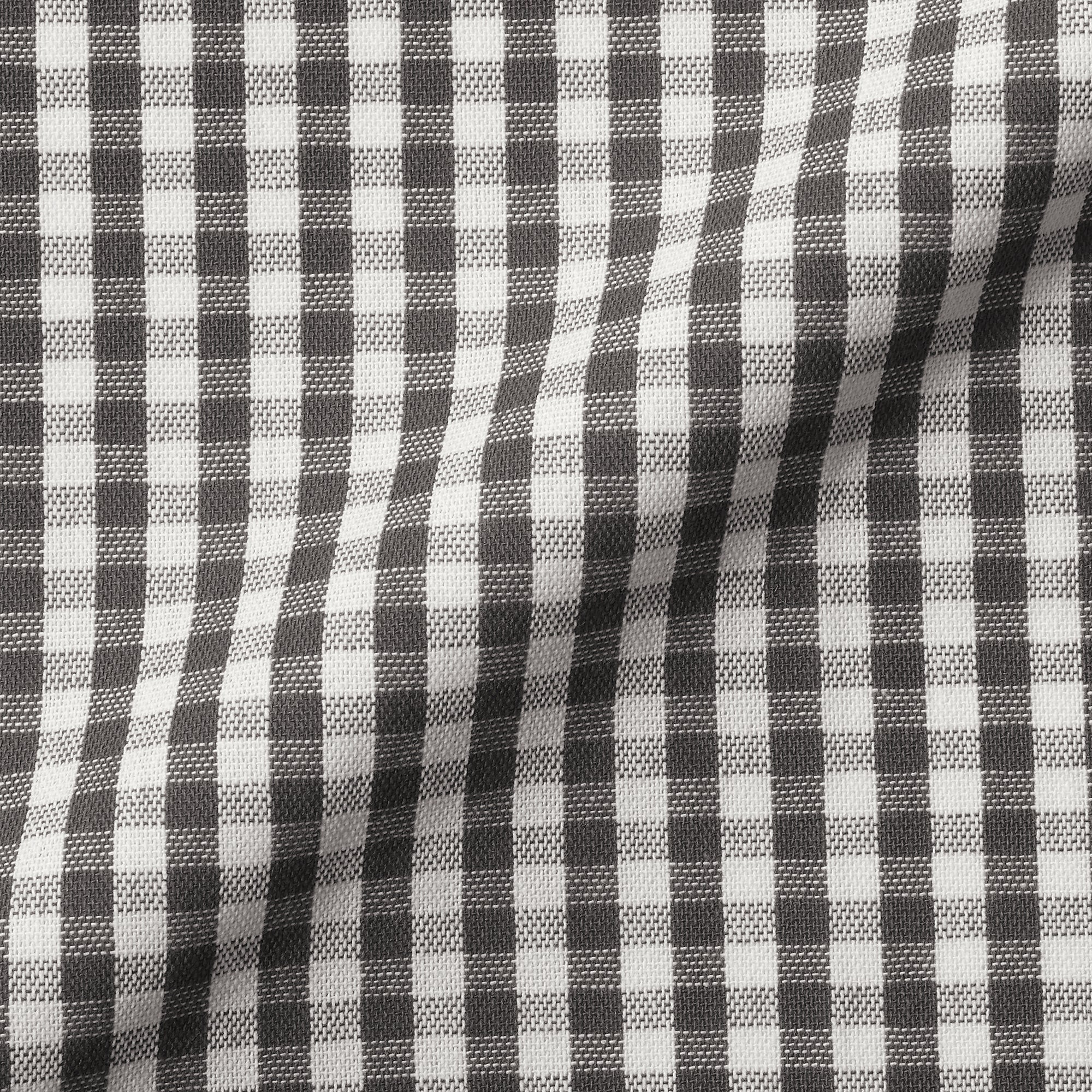 Indian Cotton Napkin - Off-white x Charcoal Gray - Image 3