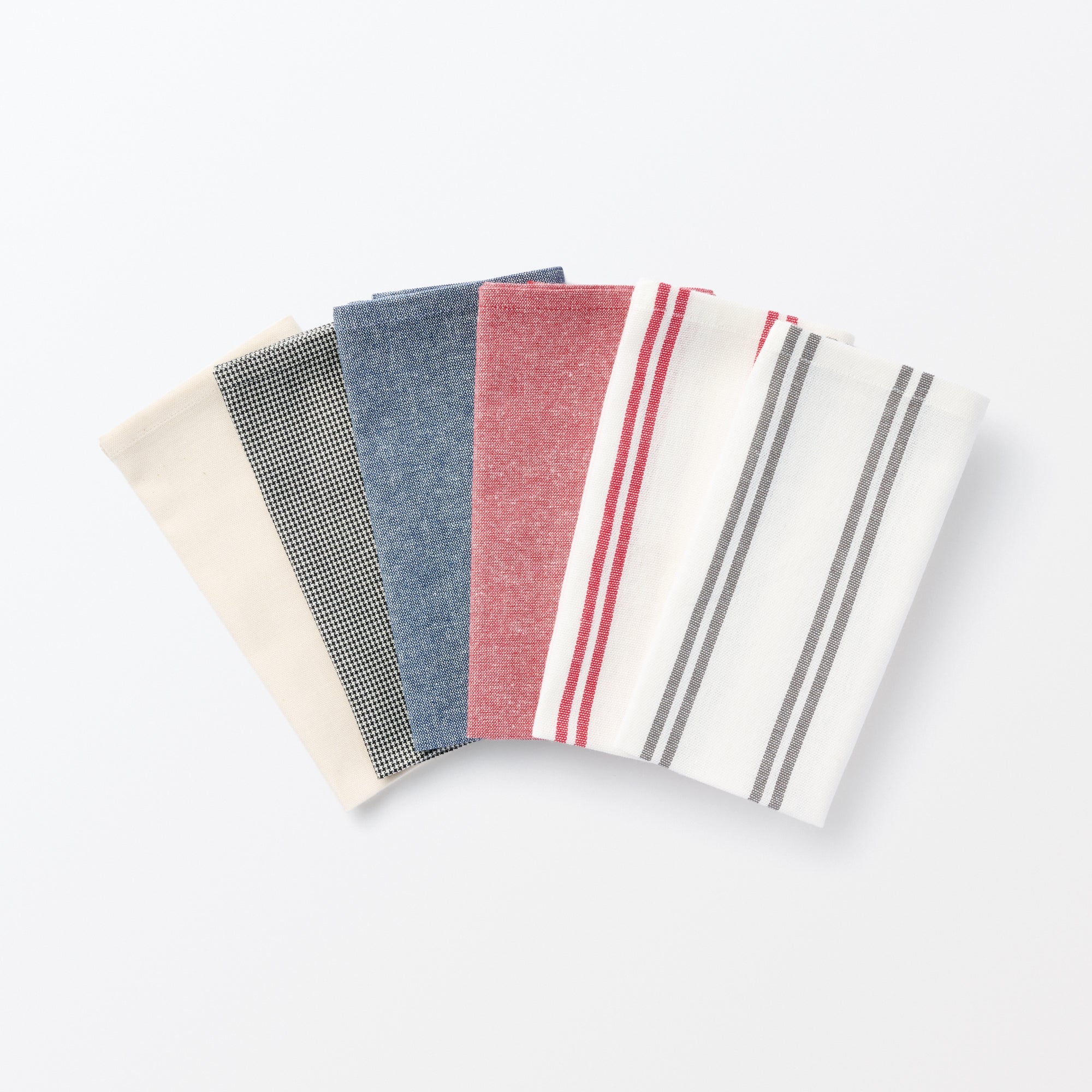 Indian Cotton Yarn Dyed Napkin - Red Stripe - Image 5