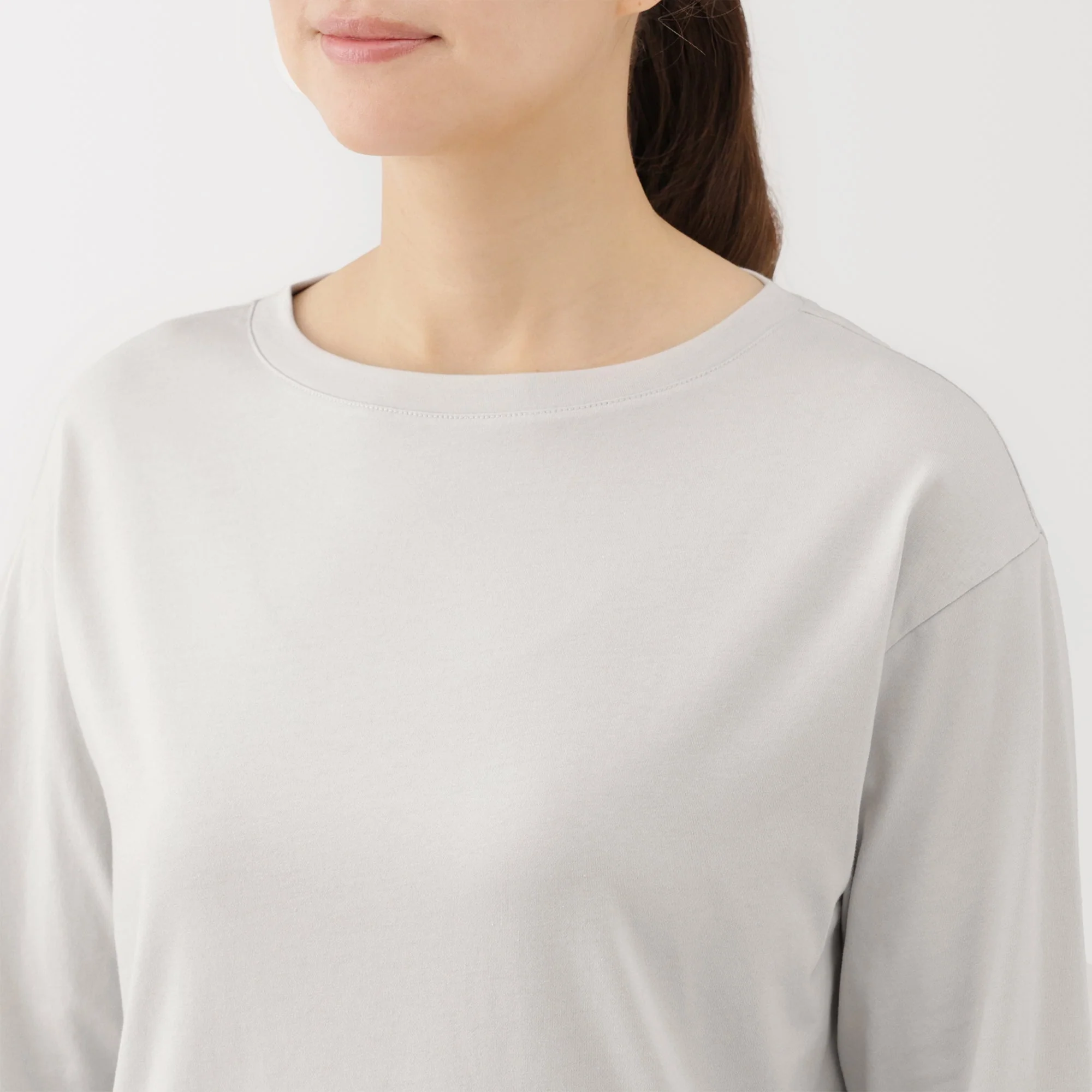 Jersey Boat Neck T-Shirt - Image 31