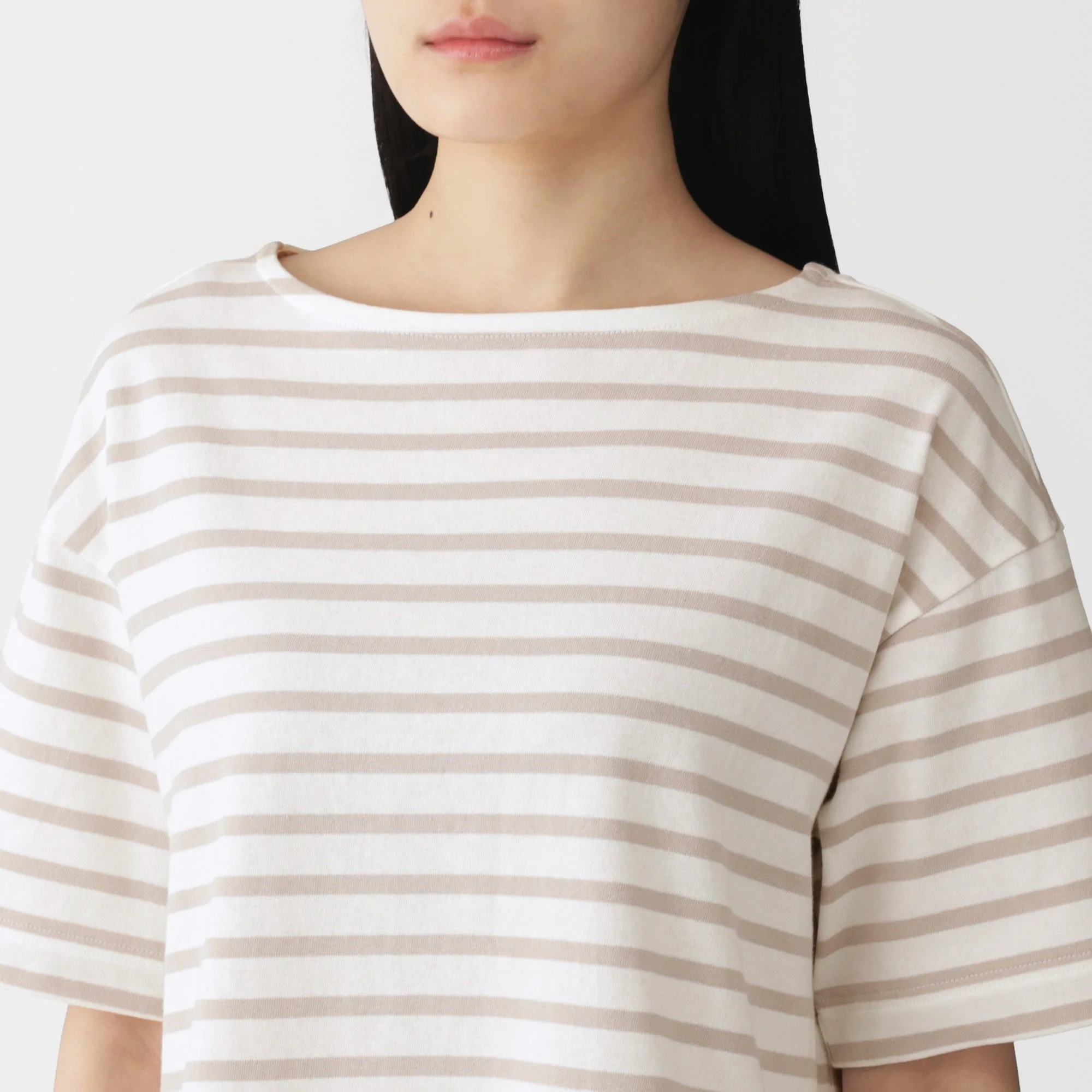 Cotton Jersey Boatneck T-Shirt - Image 47