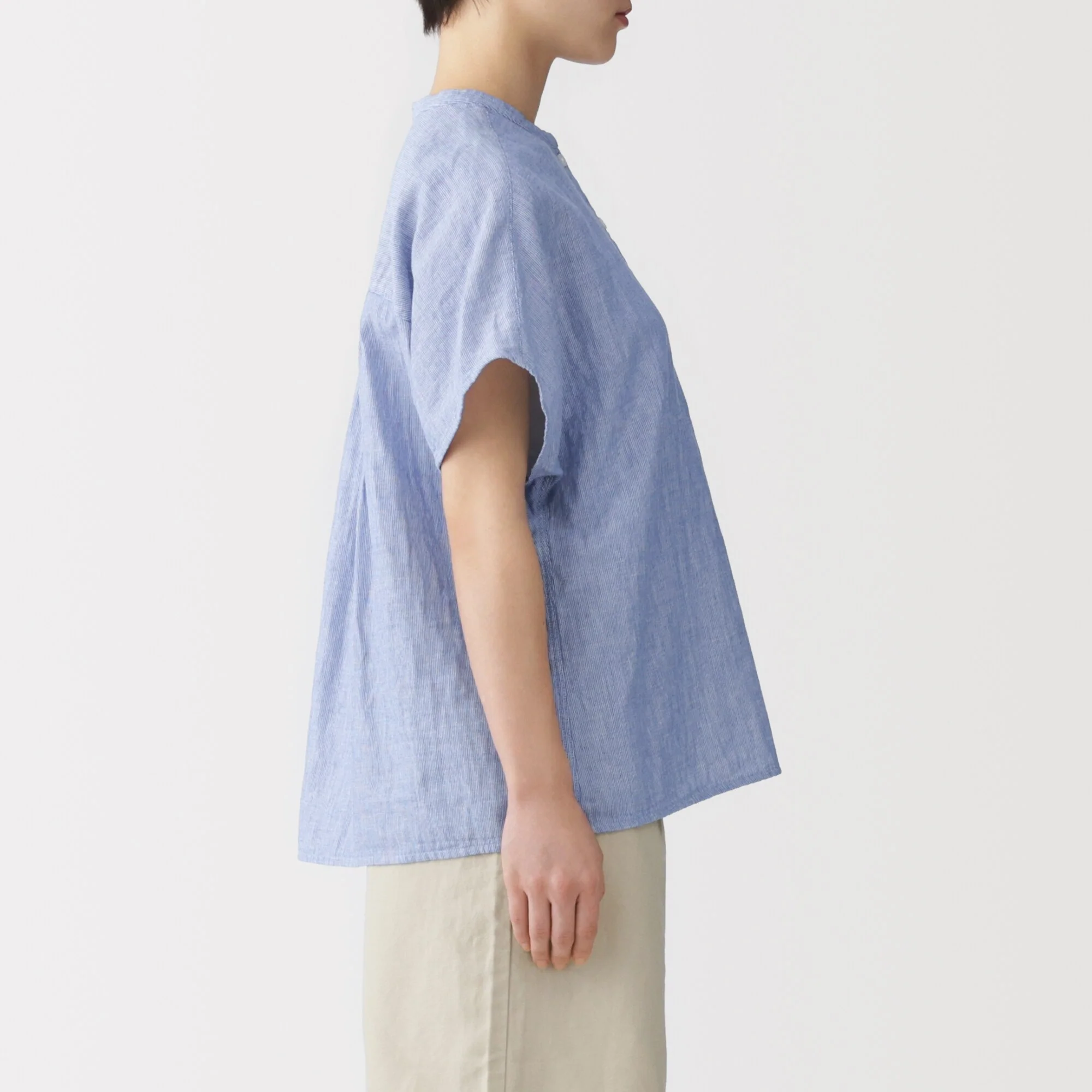 Kapok Blend Double Gauze Blouse - Image 21