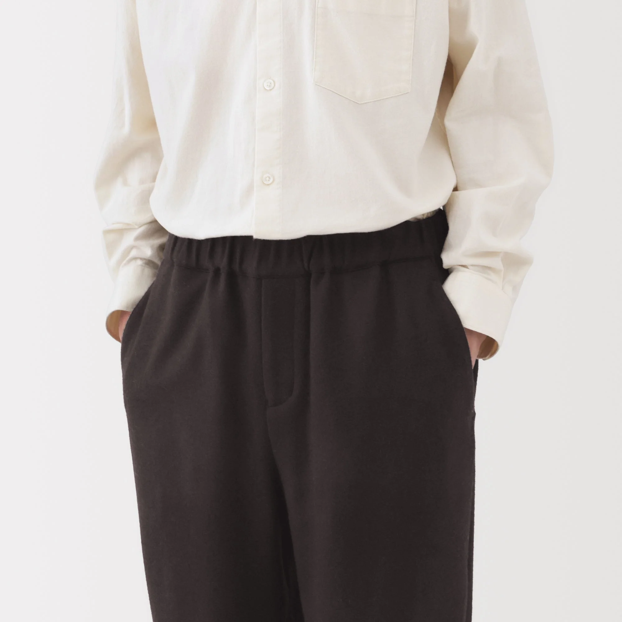 Labo Cashmere Mix Easy Pants - Image 7