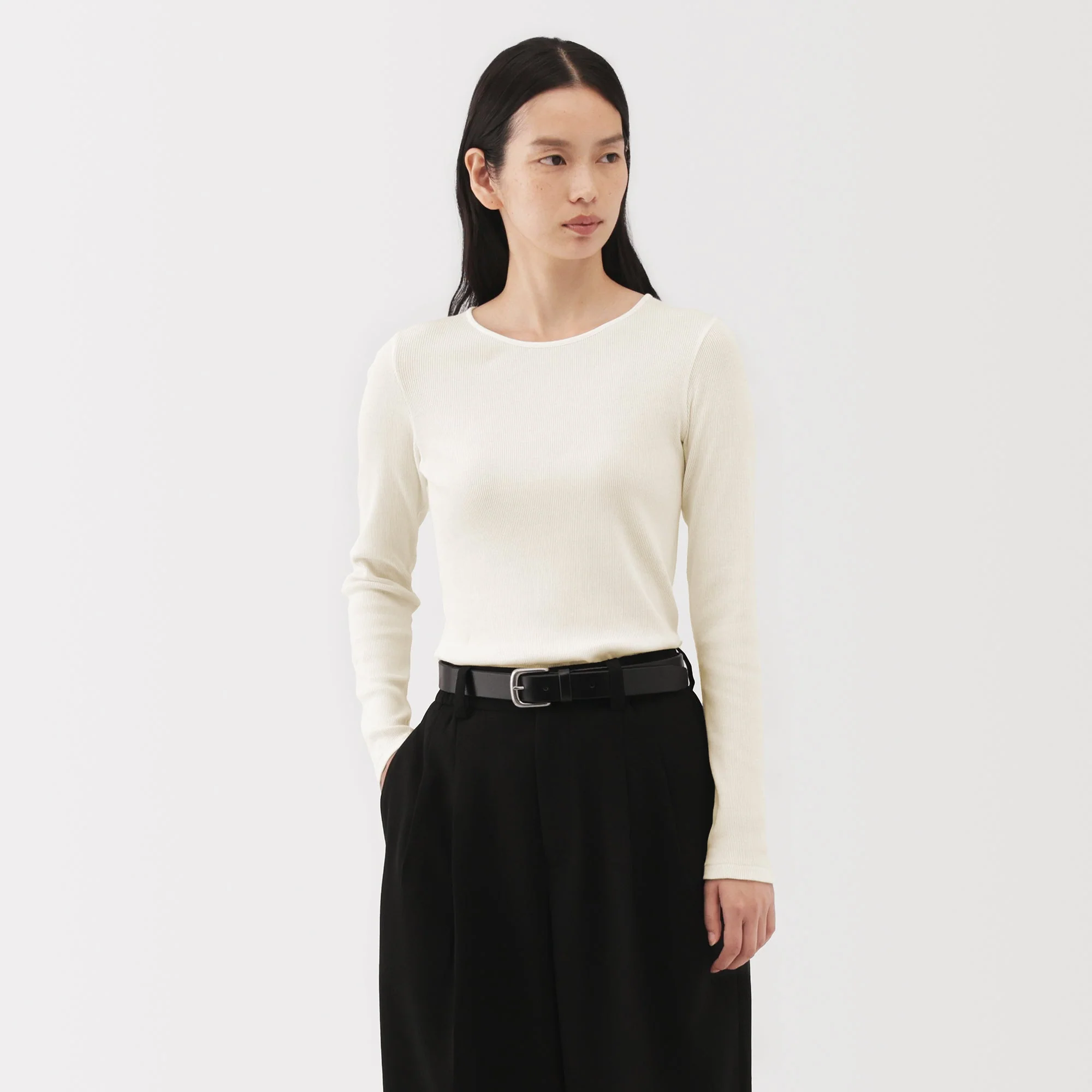 Labo Cotton Cashmere Ribbed T-Shirt