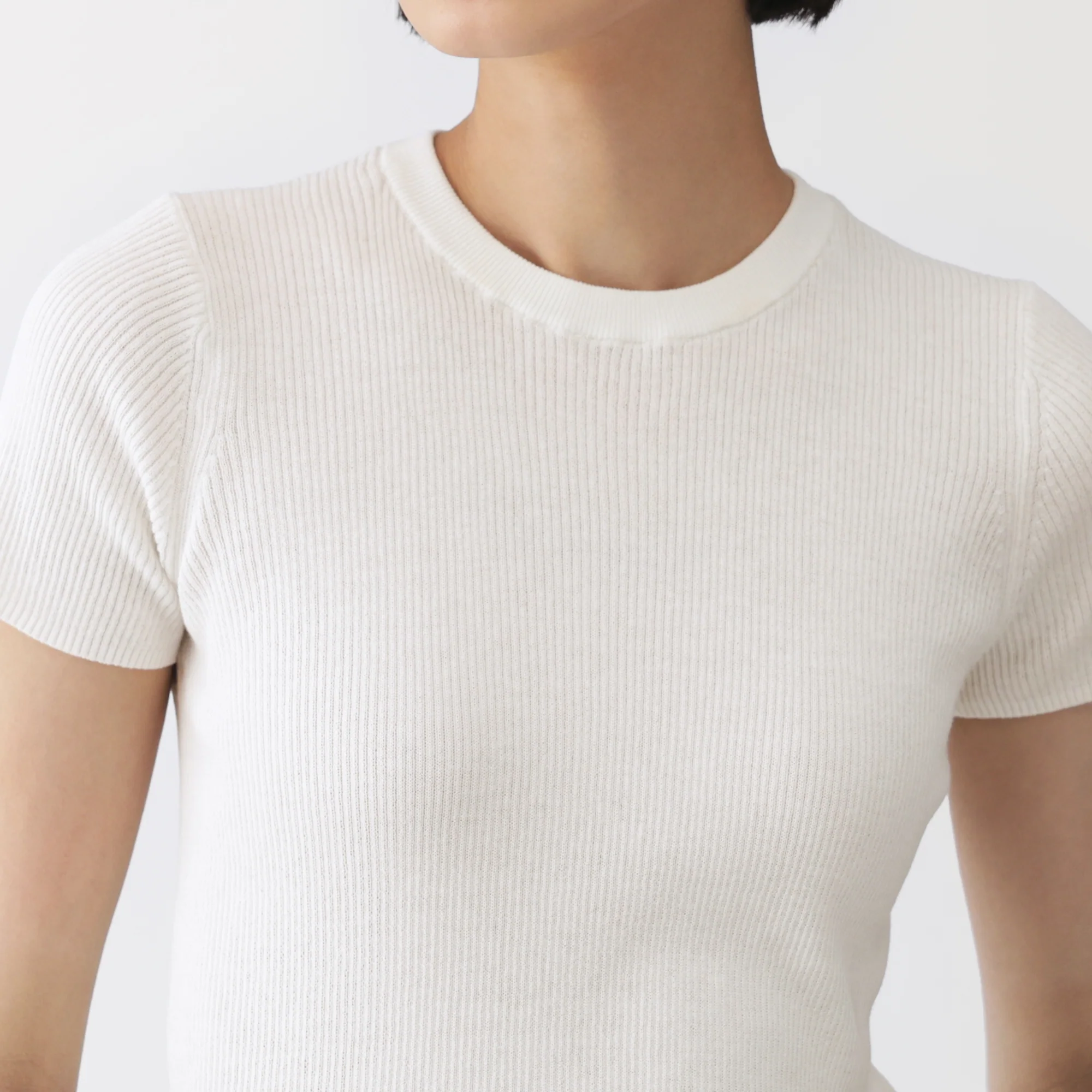 Labo High-Twist Cotton Knit T-Shirt - Image 7