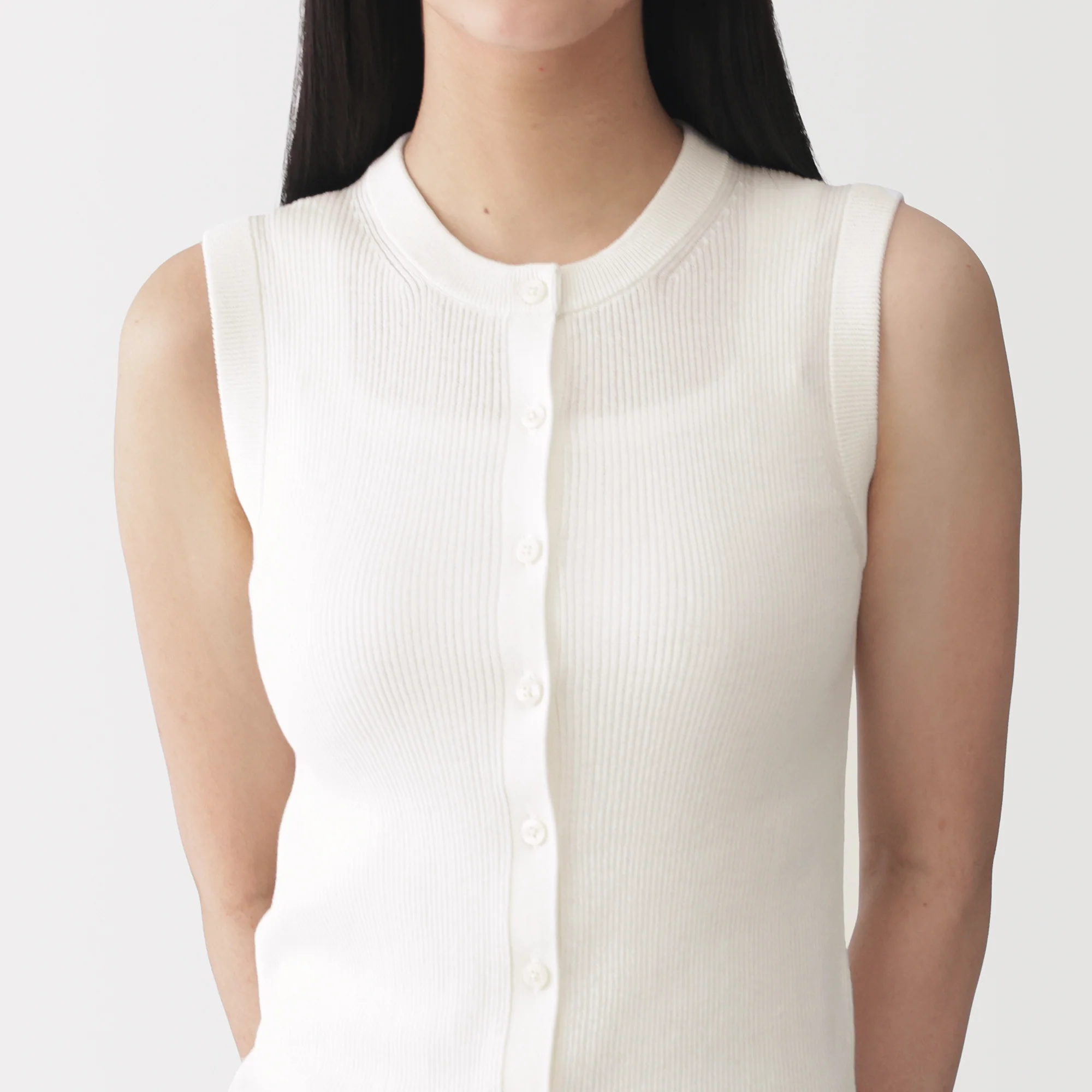 Labo High-Twist Cotton Knit Vest - Image 15