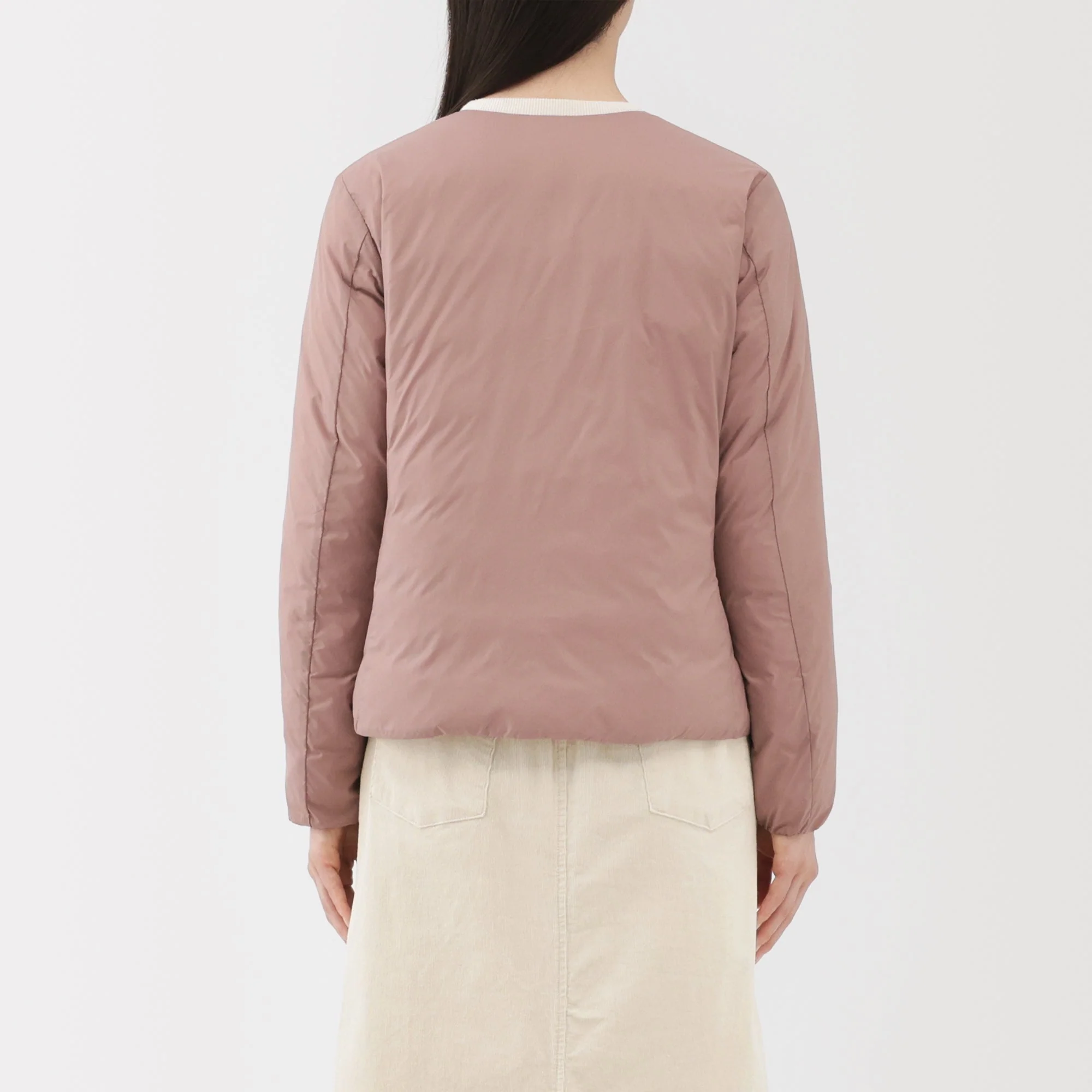 Lightweight Down Collarless Jacket - Image 27