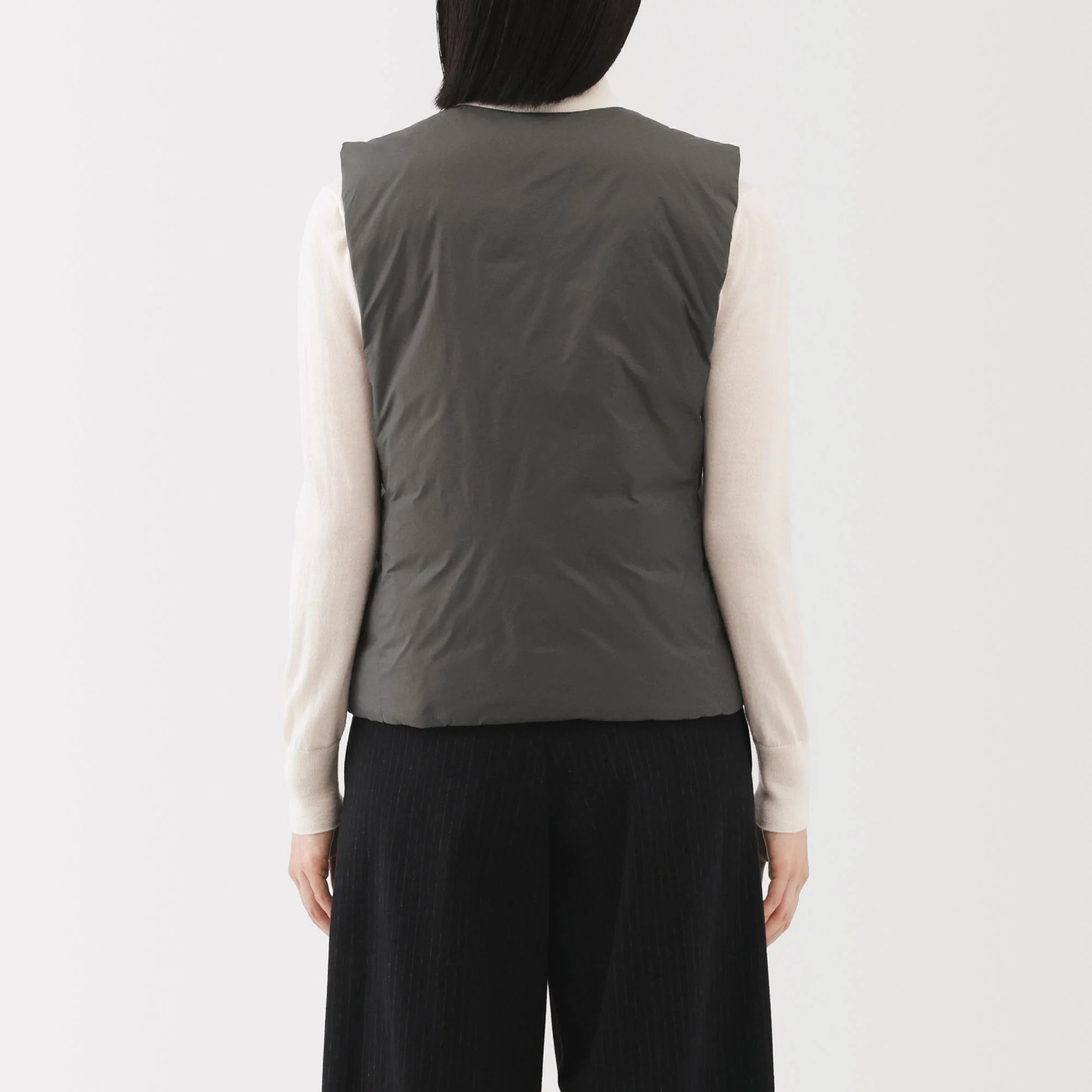 Lightweight Down Collarless Vest - Image 28