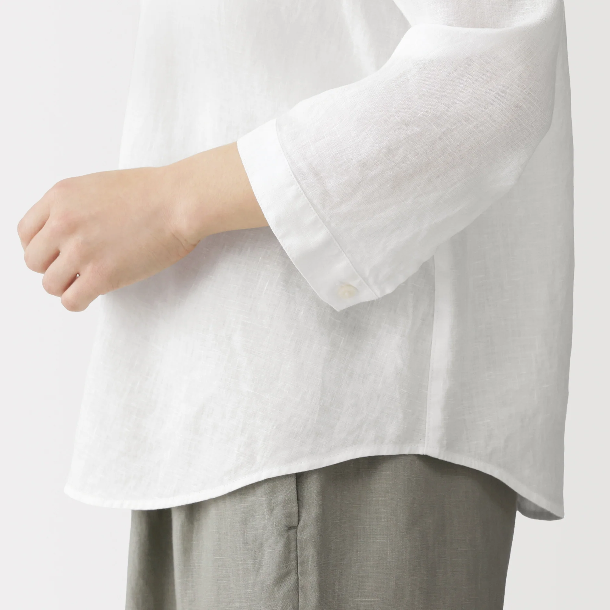 Linen 3/4 Sleeve Blouse - Image 26