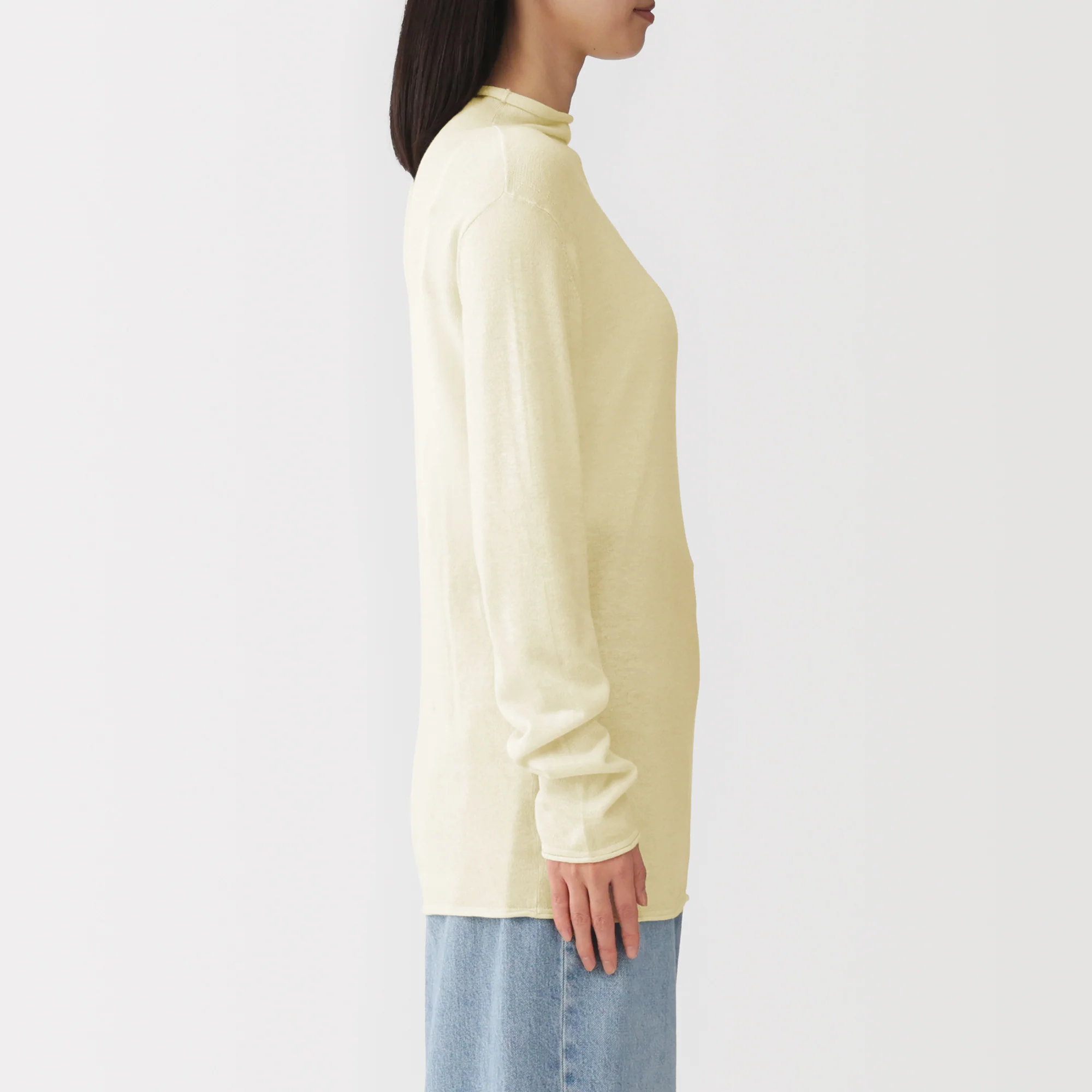 Lyocell Blend Mockneck Sweater - Image 5
