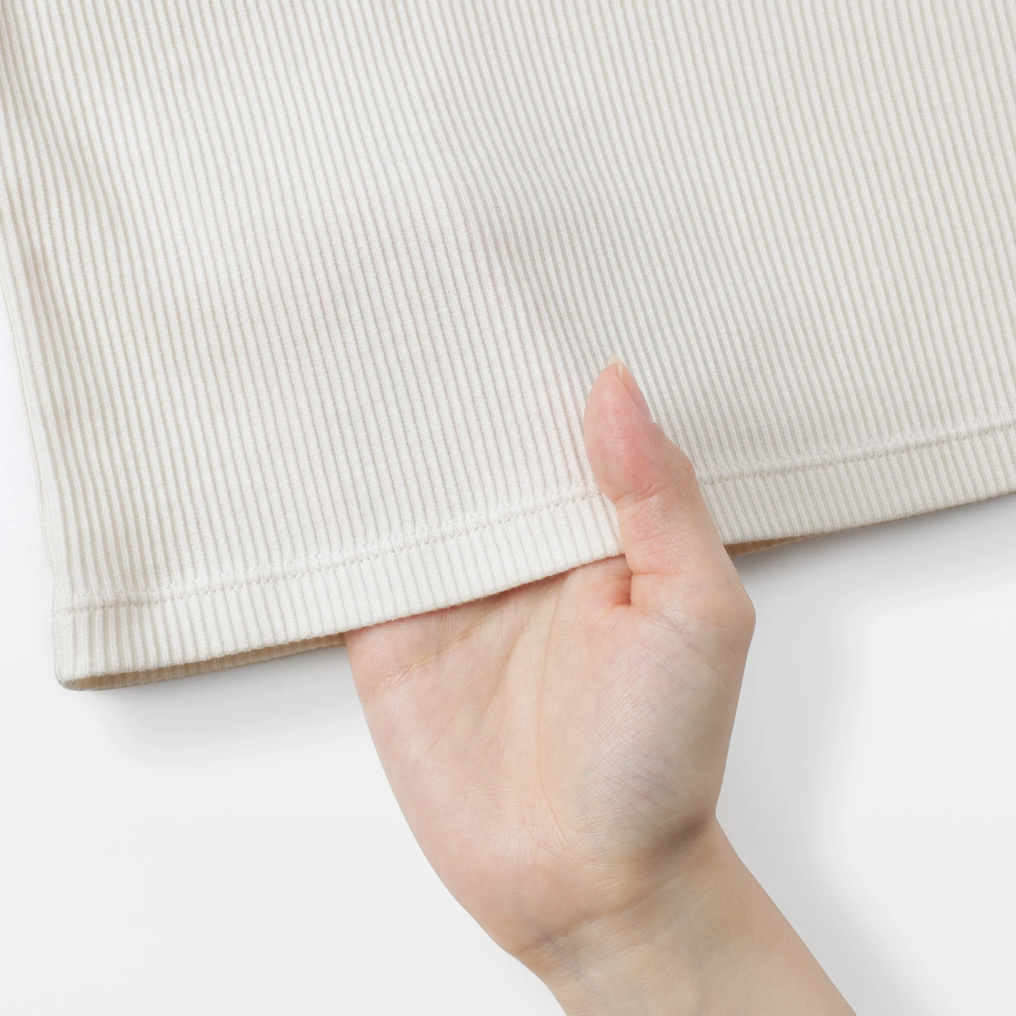 Lyocell Blend Rib T-Shirt - Image 25