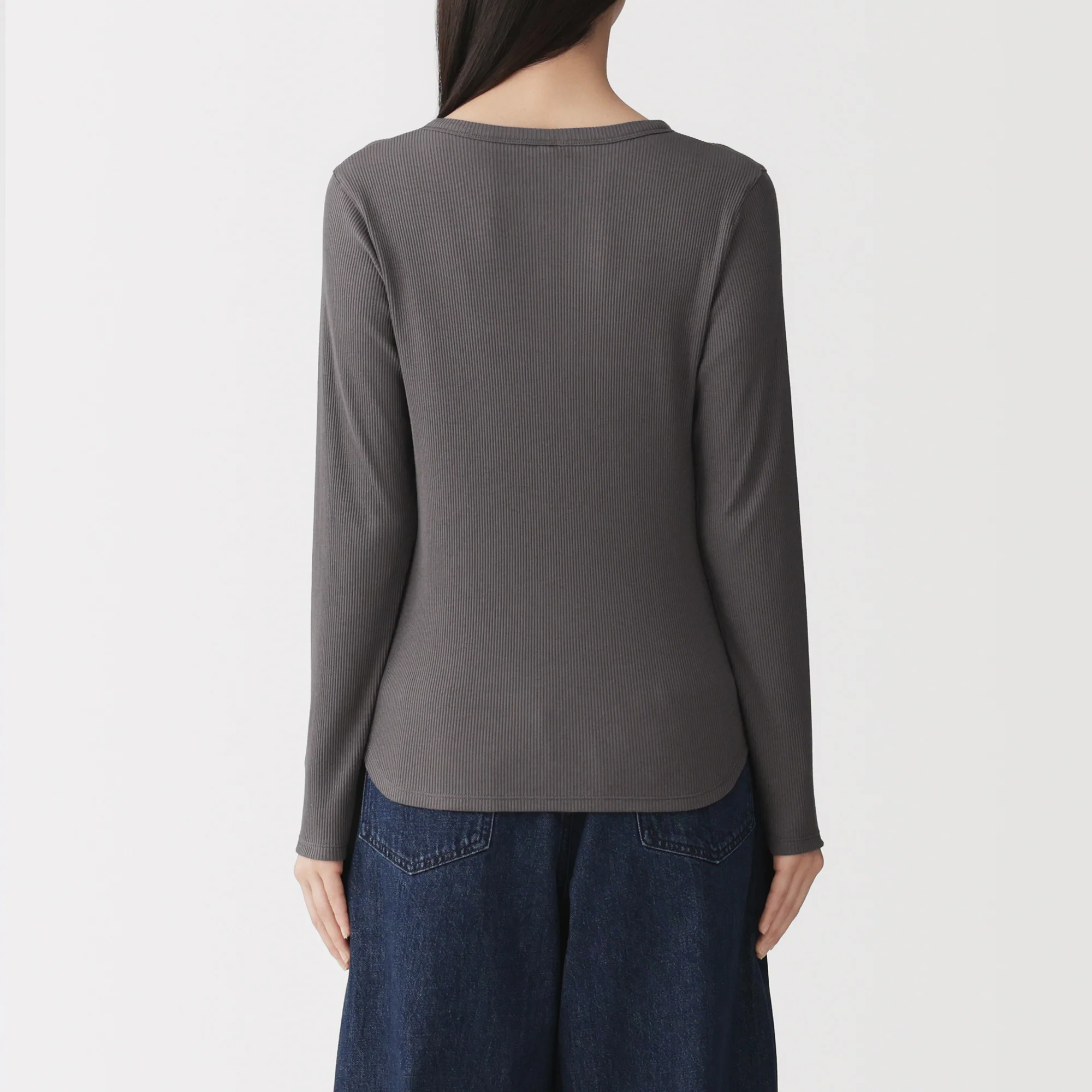 Lyocell Blend Rib Henley T-Shirt - Image 14