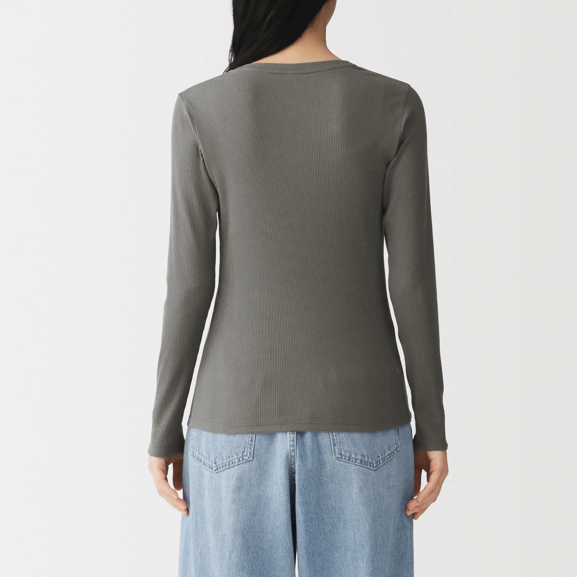 Lyocell Blend Rib T-Shirt - Image 38