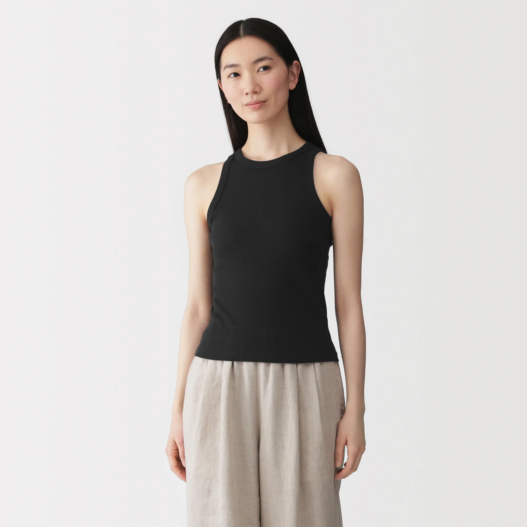 Lyocell Blend Rib Tank Top - Image 3