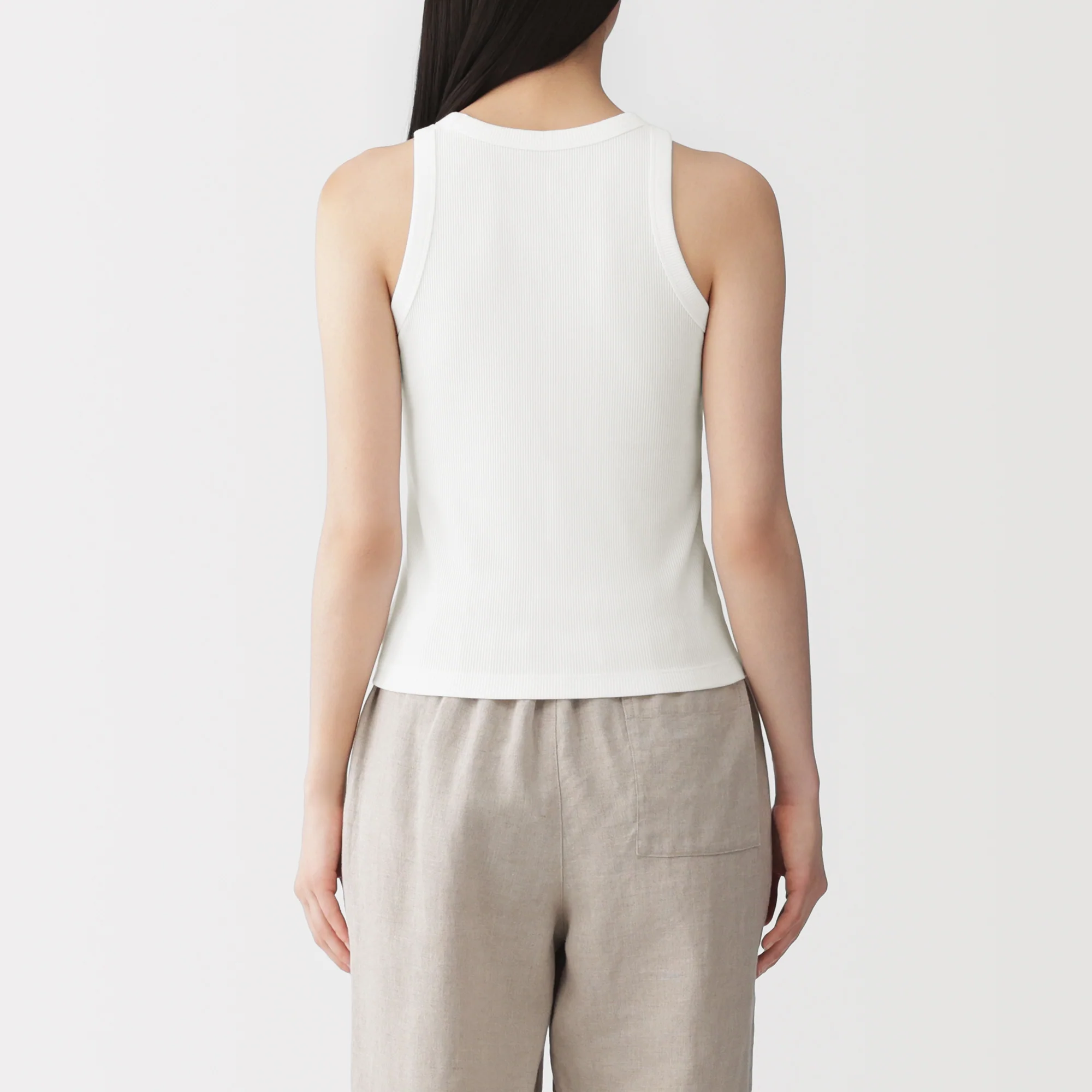 Lyocell Blend Rib Tank Top - Image 38