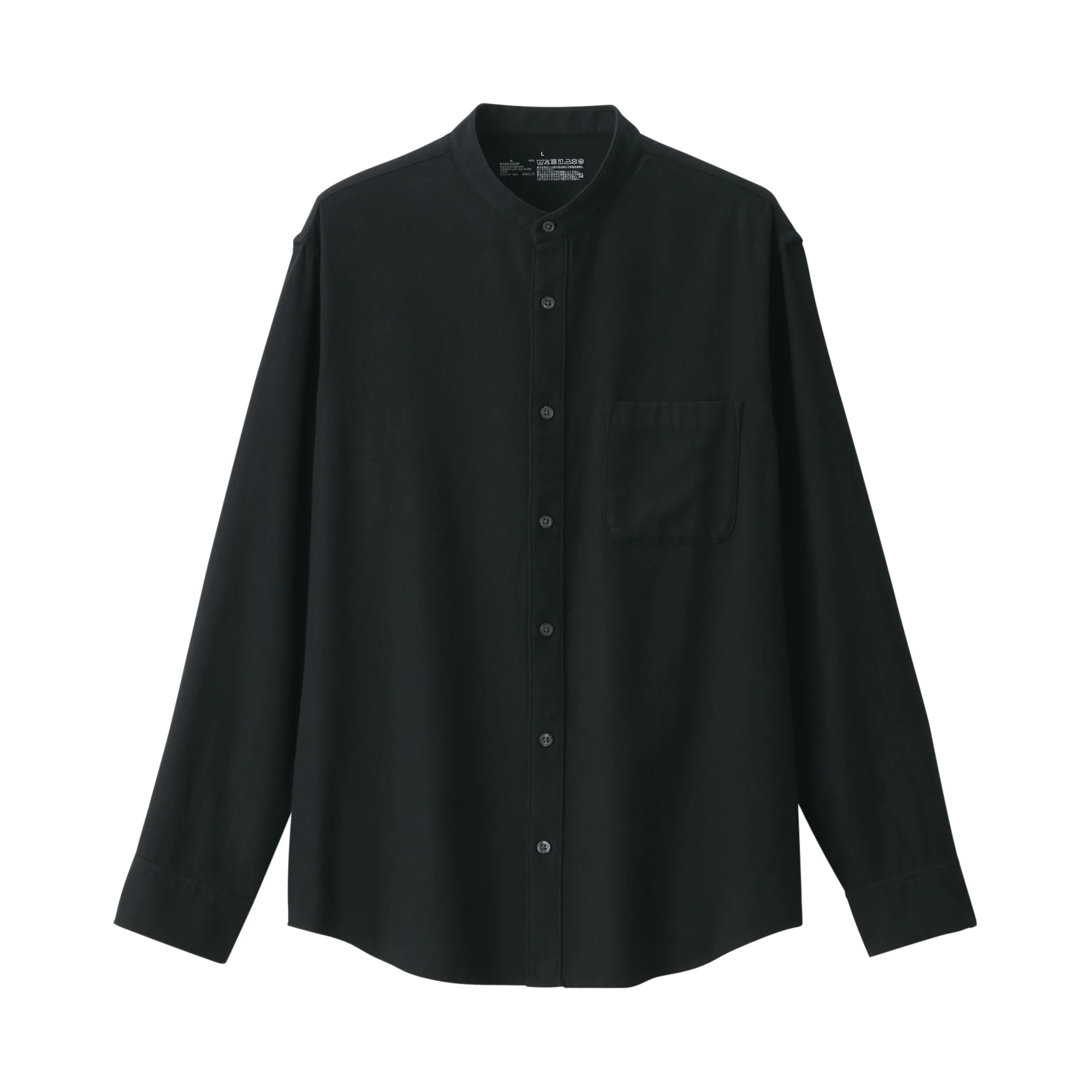 Men's Flannel Stand Collar Long Sleeve Shirt - Image 18