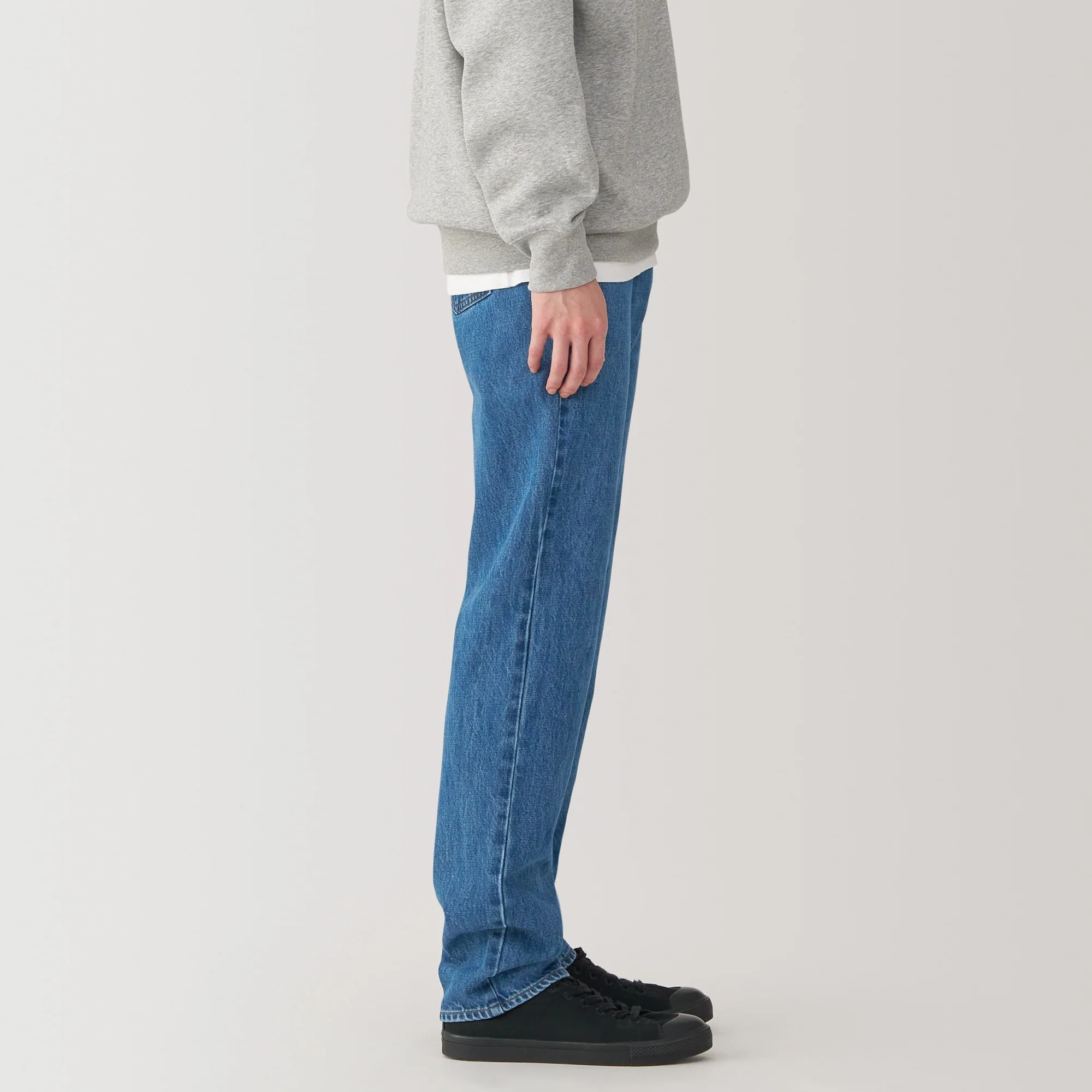 Kapok Blend Straight Denim Trousers - Image 13