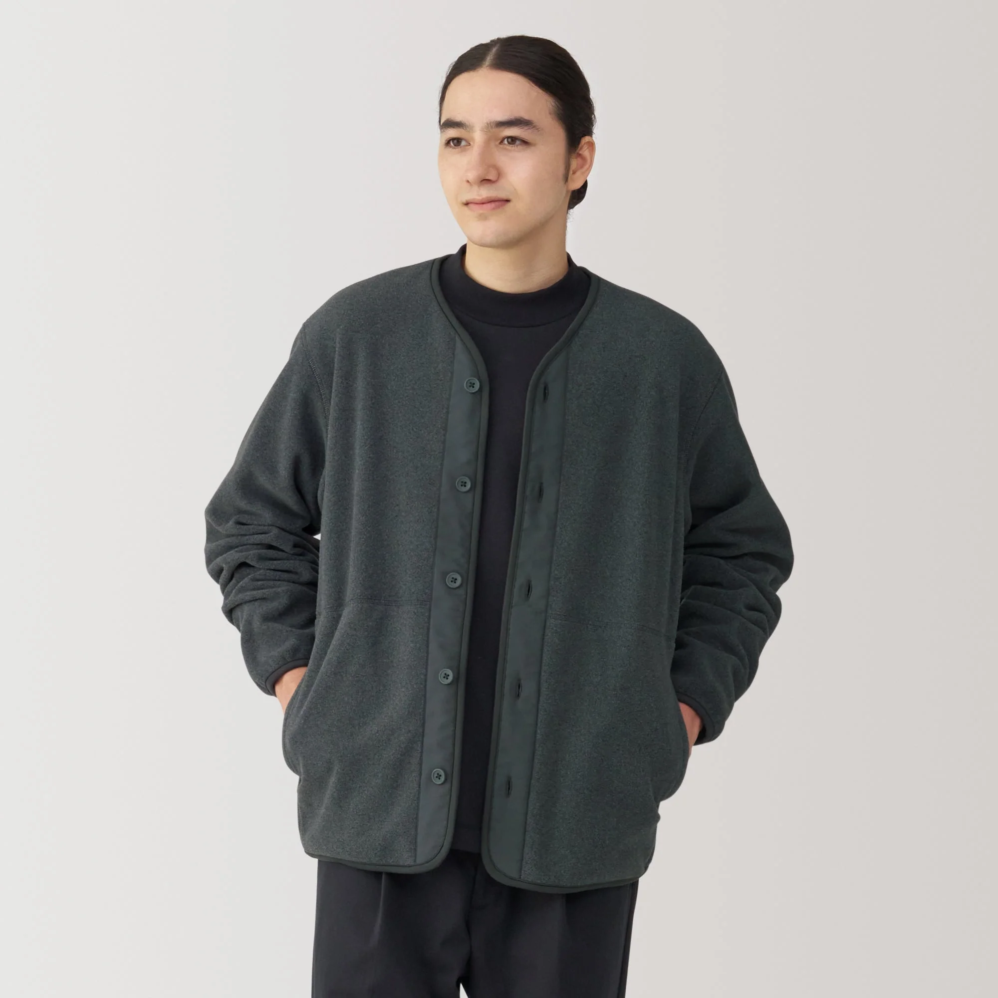 Men's Recyclable Fleece Cardigan - Image 3