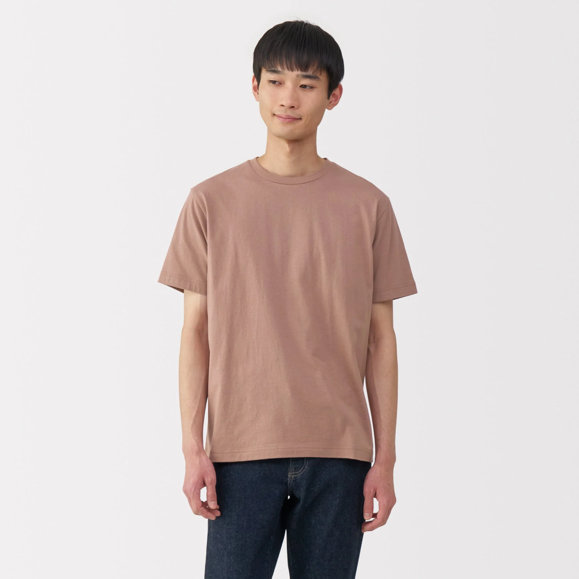 Men's Washed Jersey Crew Neck Short Sleeve T-Shirt