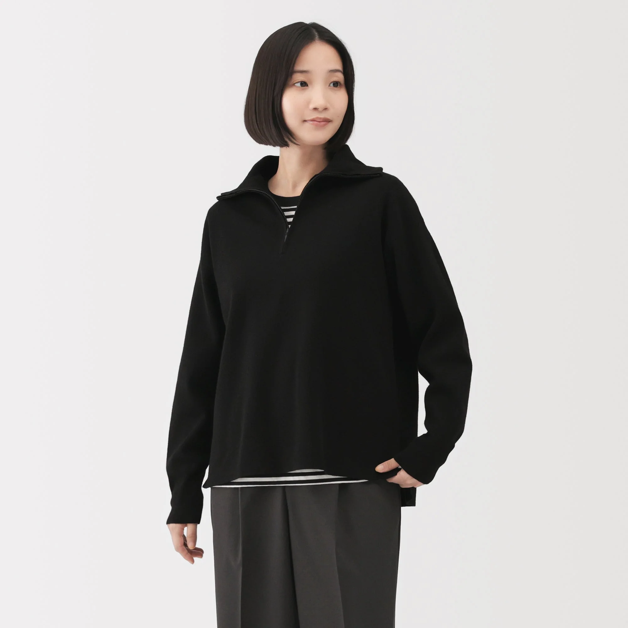 Milano Rib Half-Zip Sweater - Image 19