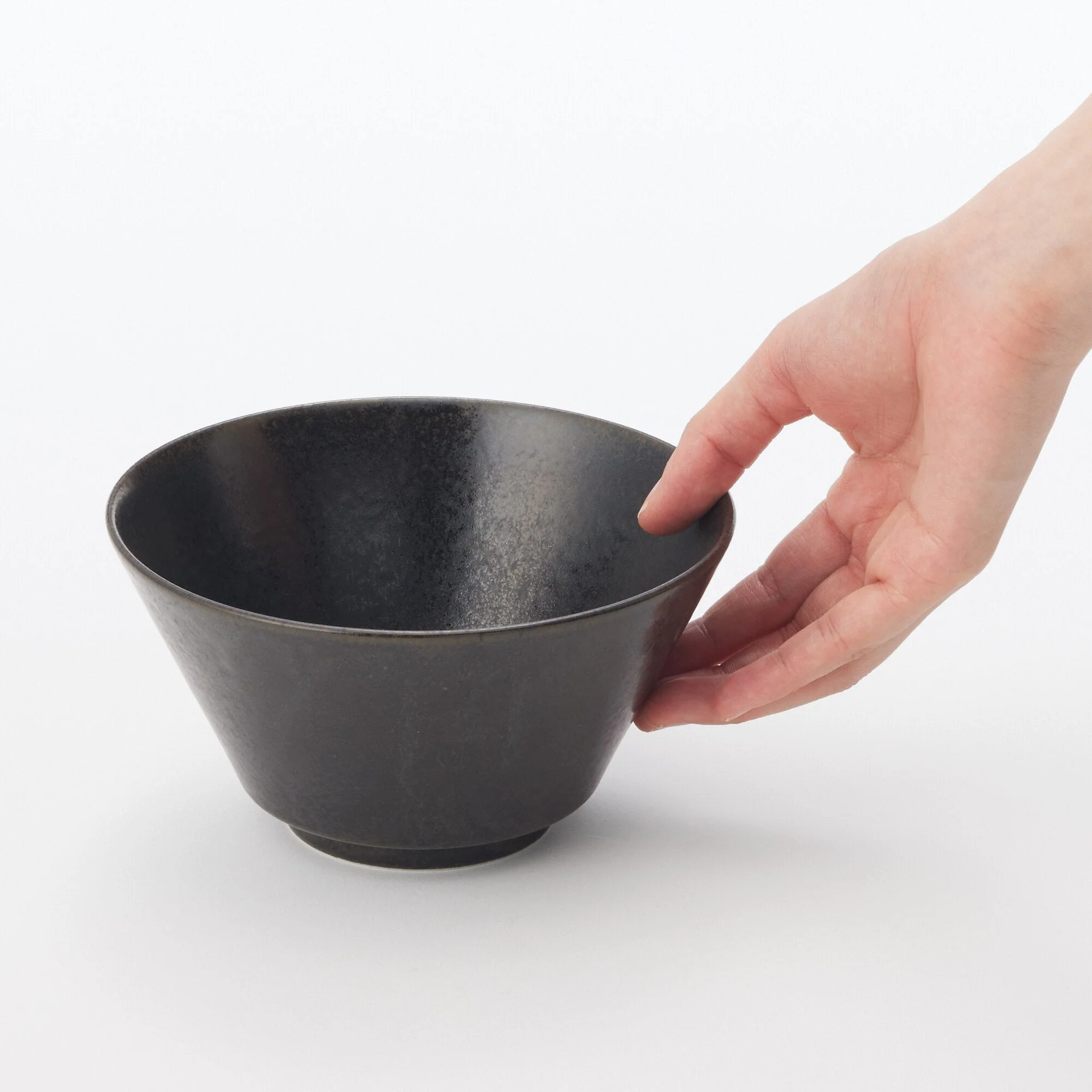 Mino Ware Bowl - Black - Image 2