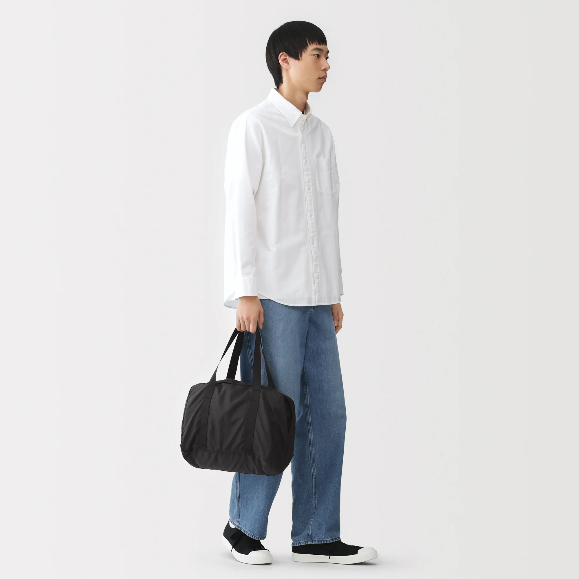 Pocketable Water Repellent Boston Bag 36L