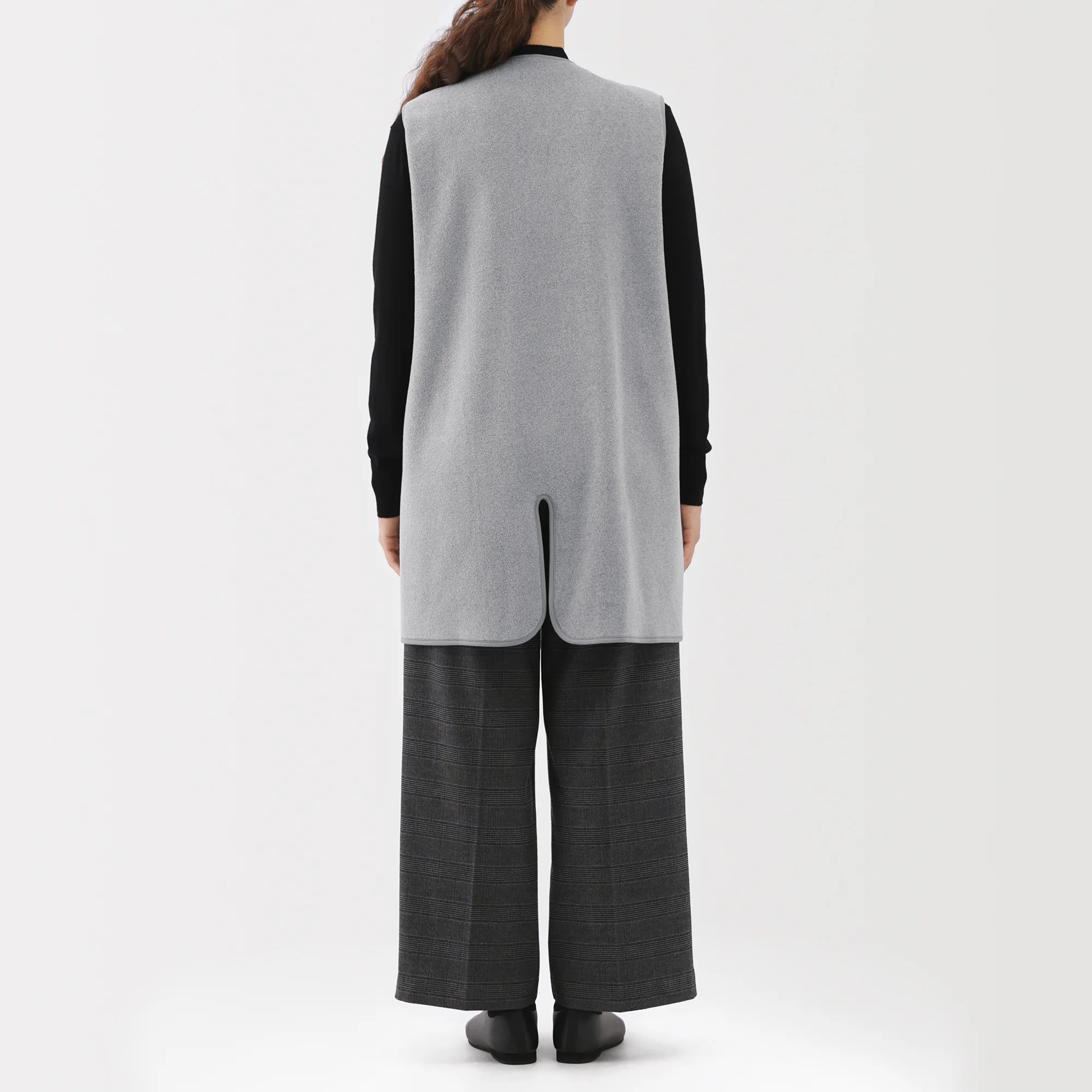 Recyclable Fleece Long Gilet - Image 14